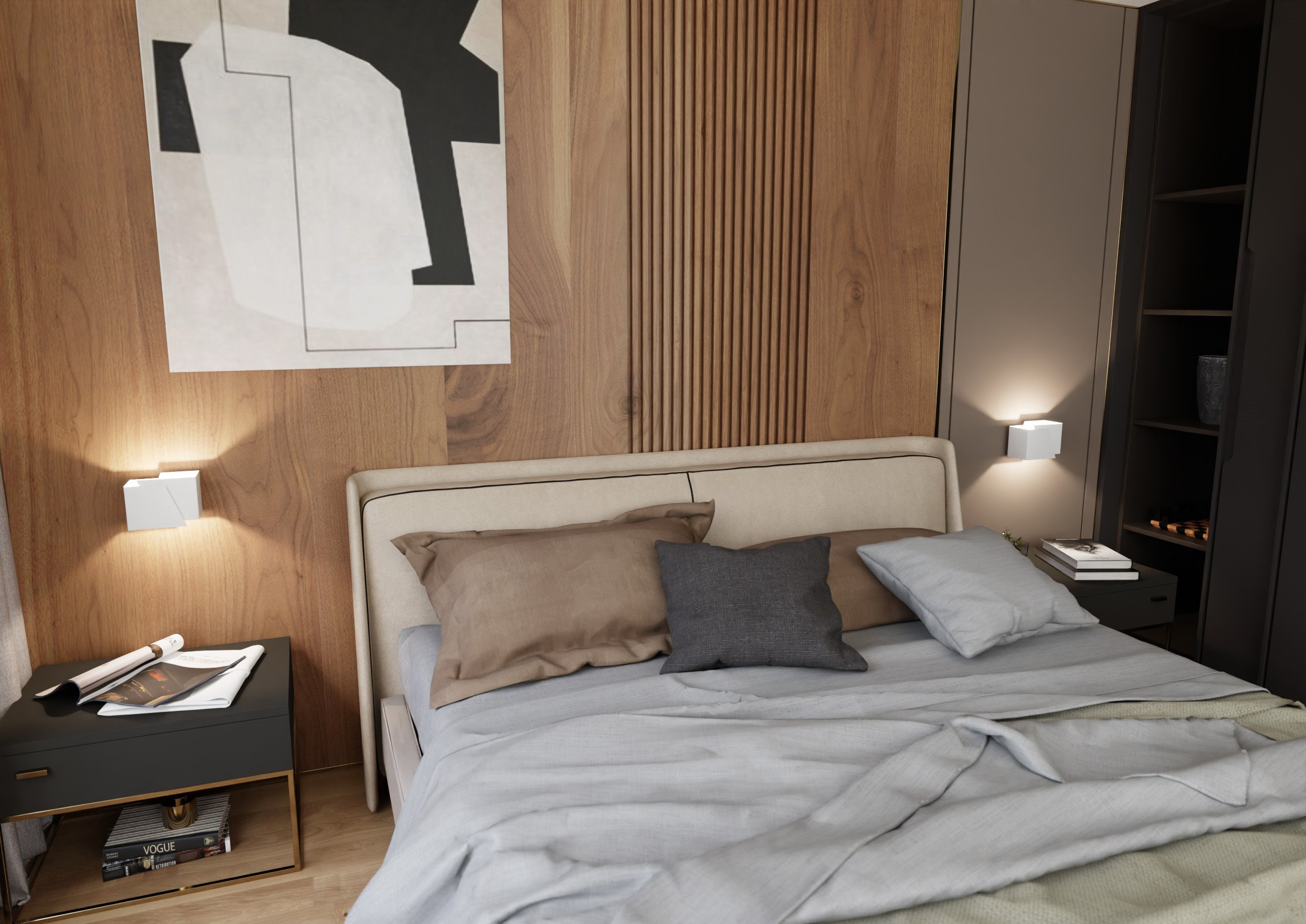 Applique Frost base en métal au design contemporain par Emibig