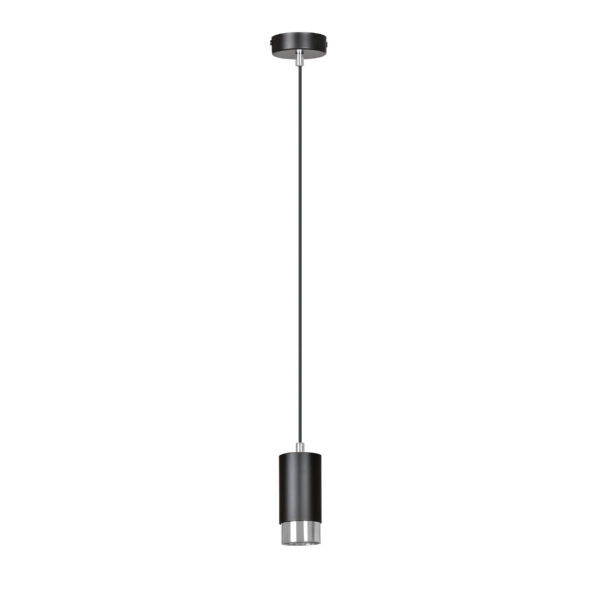 Suspension Fumiko base en métal avec abat-jour en tube au design contemporain par Emibig