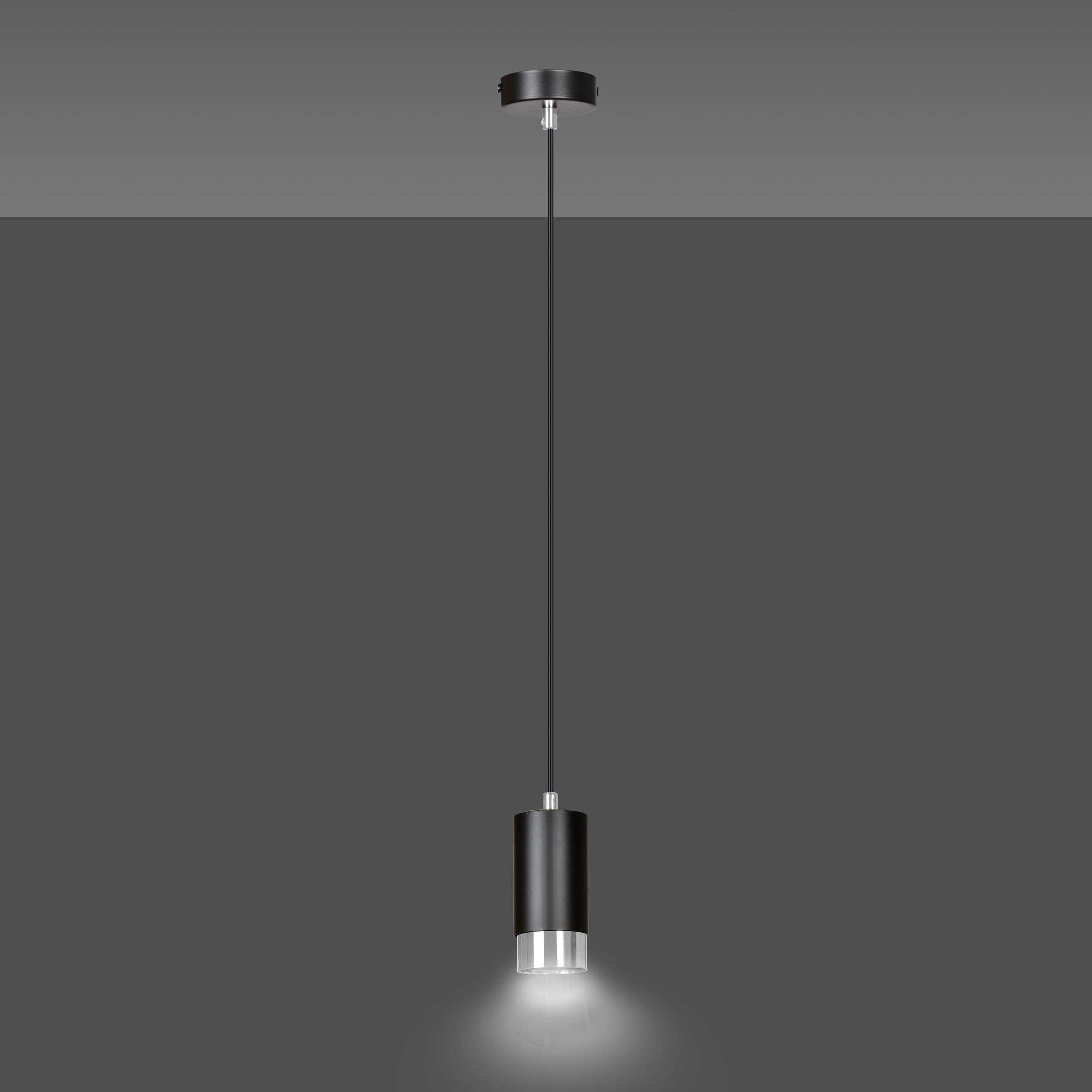 Suspension Fumiko base en métal avec abat-jour en tube au design contemporain par Emibig