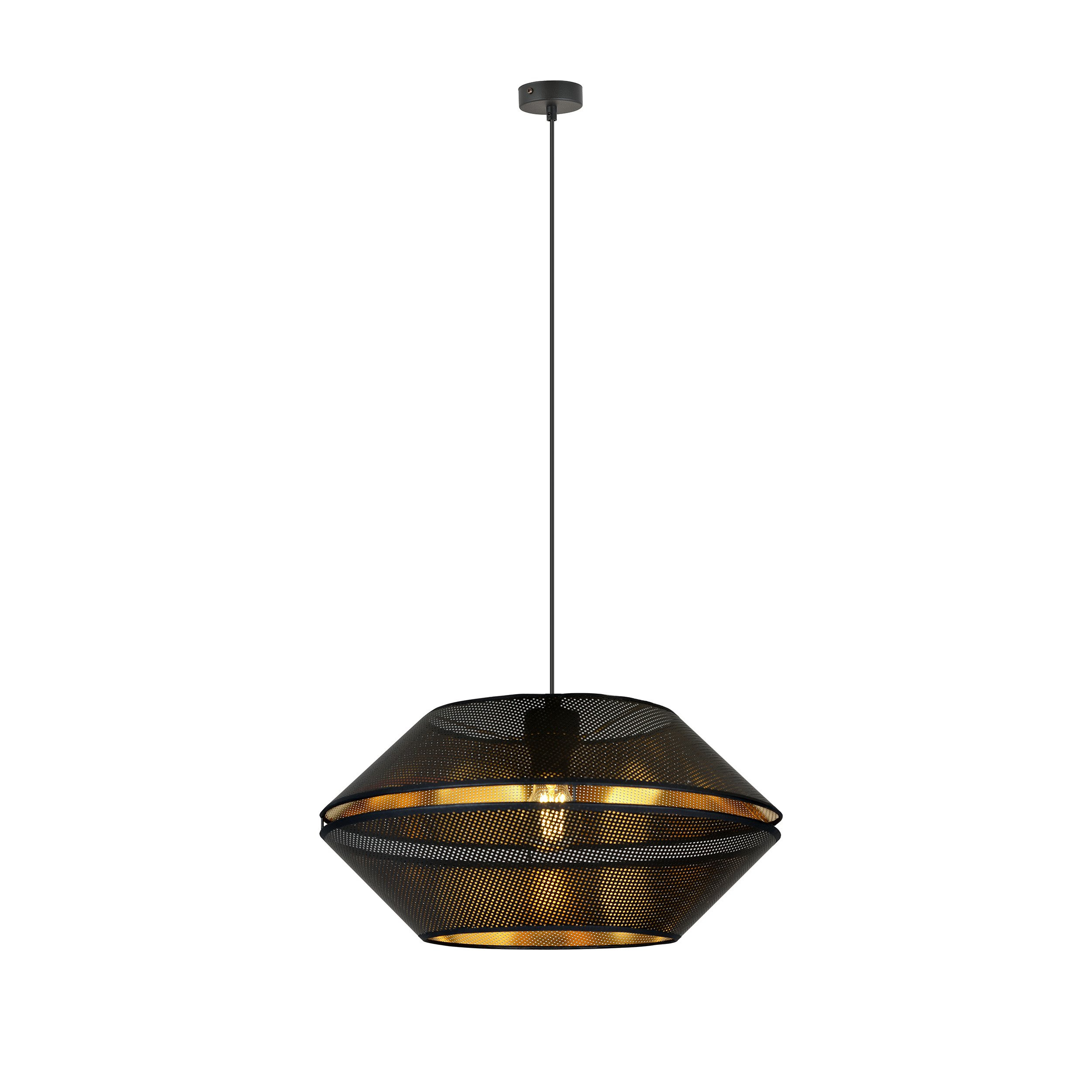 Suspension Malia base en métal avec abat-jour en maille au design contemporain par Emibig Suspension Malia base en métal avec abat-jour en maille au design contemporain par Emibig