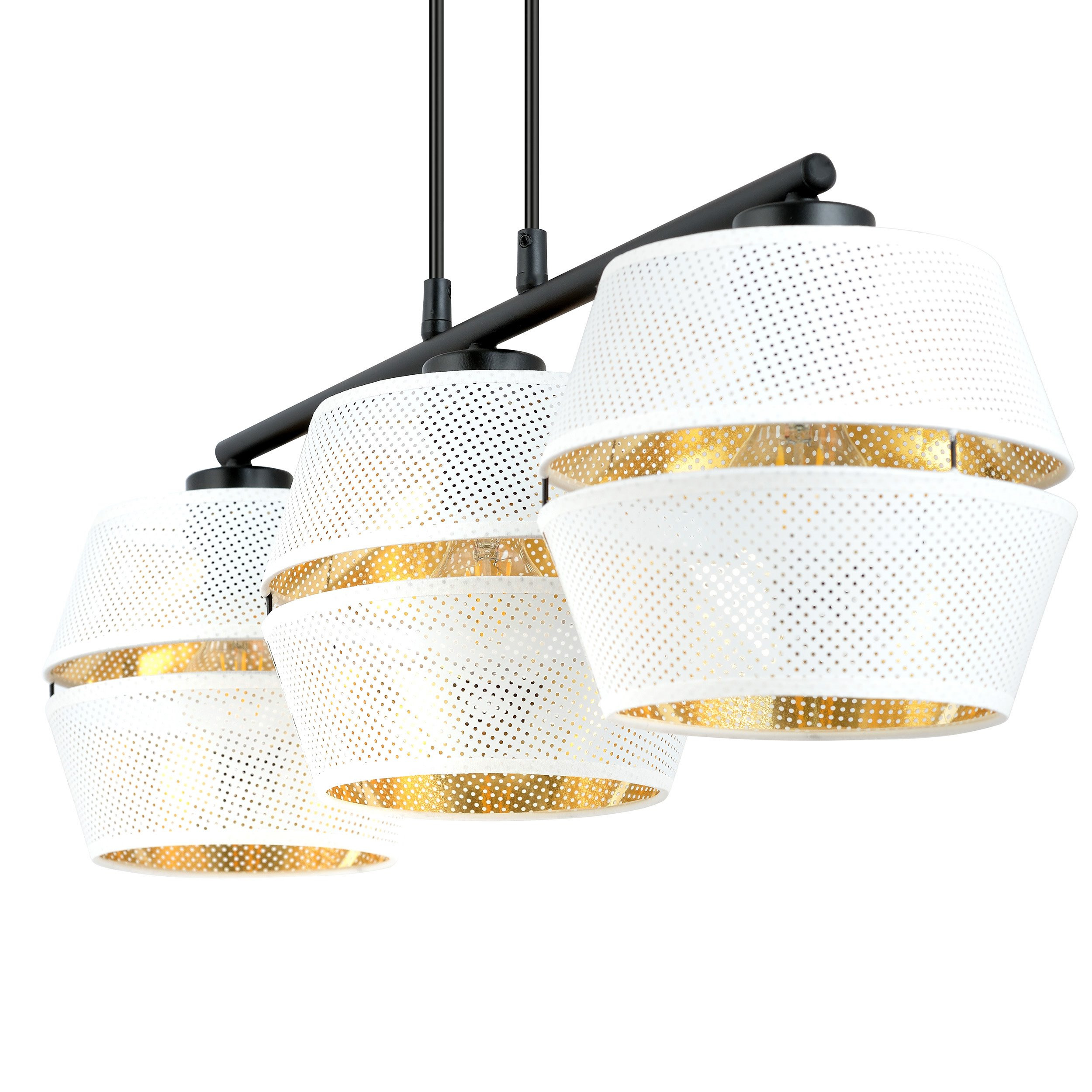 Suspension Malia base en métal avec abat-jour en maille au design contemporain par Emibig Suspension Malia base en métal avec abat-jour en maille au design contemporain par Emibig