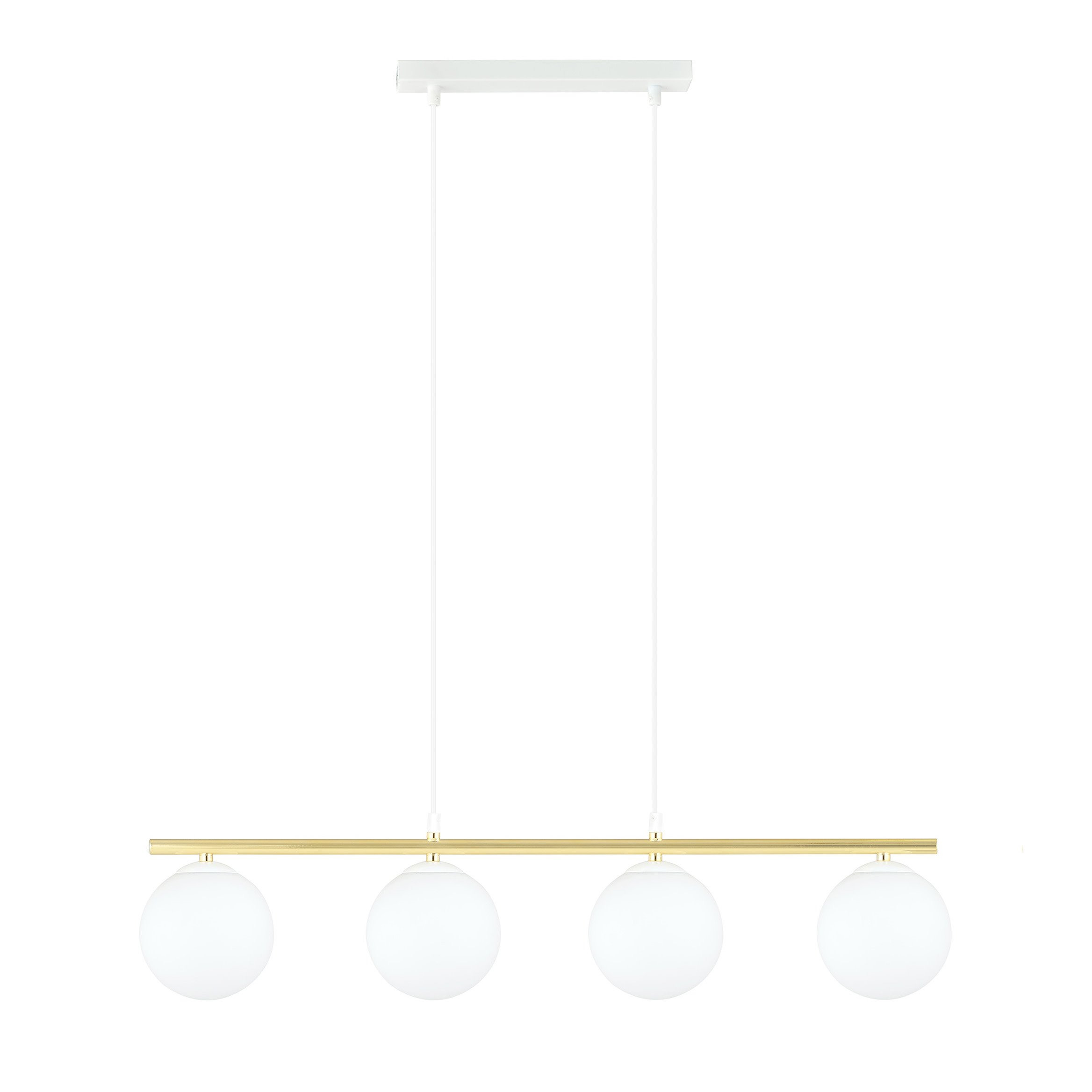 Suspension Allora base en métal et abat-jour boule de verre au design contemporain par Emibig Suspension Allora base en métal et abat-jour boule de verre au design contemporain par Emibig