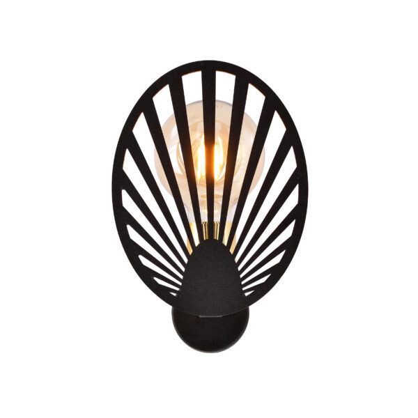 Applique Talia base en métal avec abat-jour en forme de feuille au design contemporain par Emibig