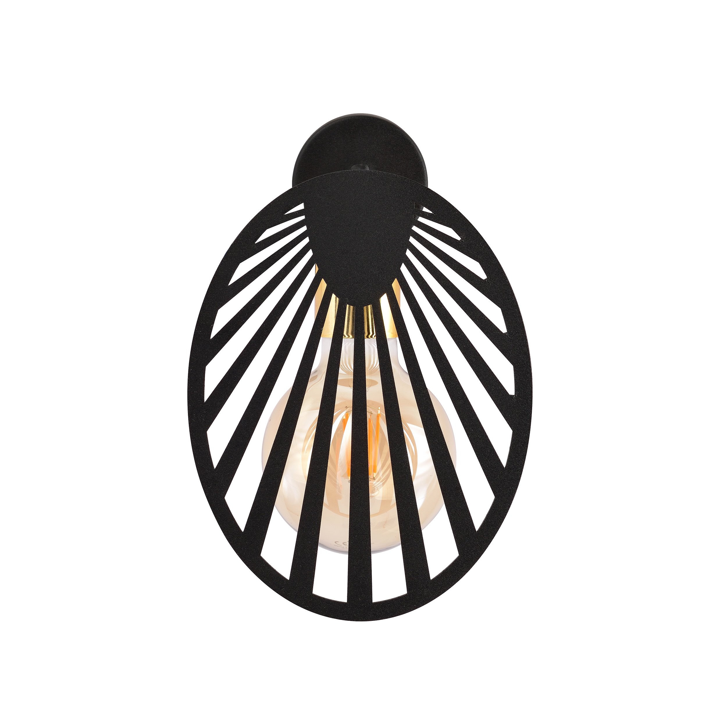 Applique Talia base en métal avec abat-jour en forme de feuille au design contemporain par Emibig