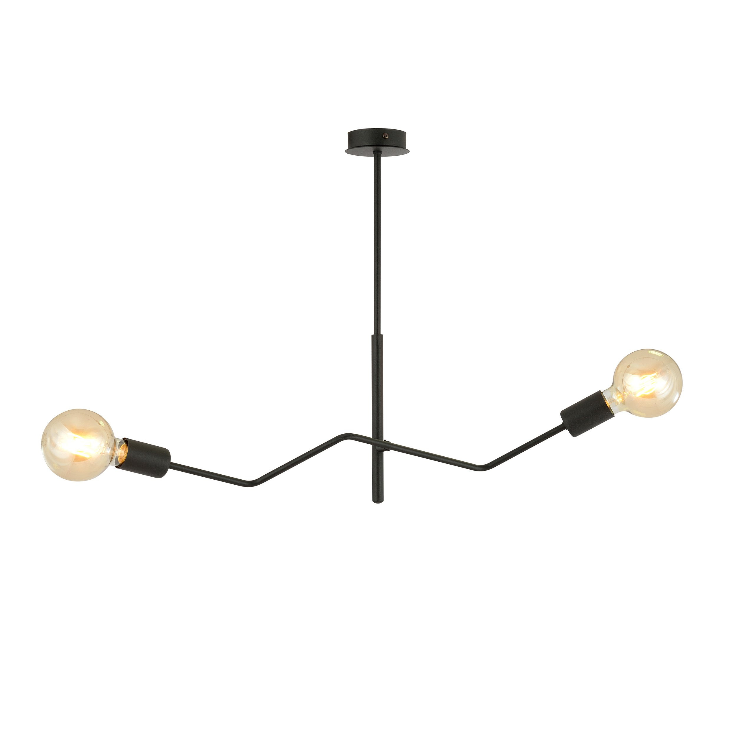 Plafonnier Frix base en métal noir au design contemporain par Emibig