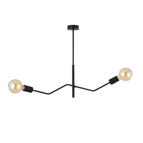Plafonnier Frix base en métal noir au design contemporain par Emibig