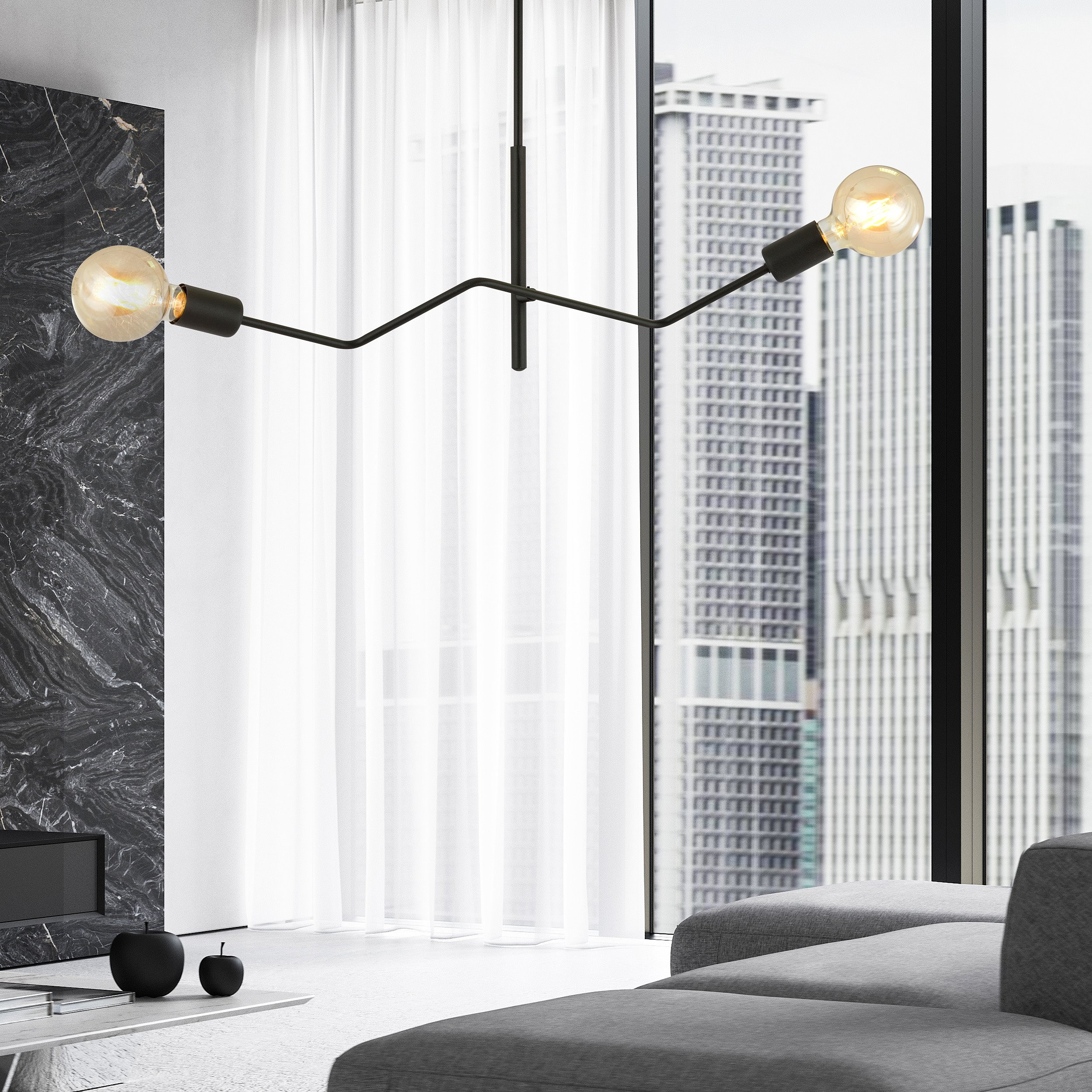 Plafonnier Frix base en métal noir au design contemporain par Emibig Plafonnier Frix base en métal noir au design contemporain par Emibig