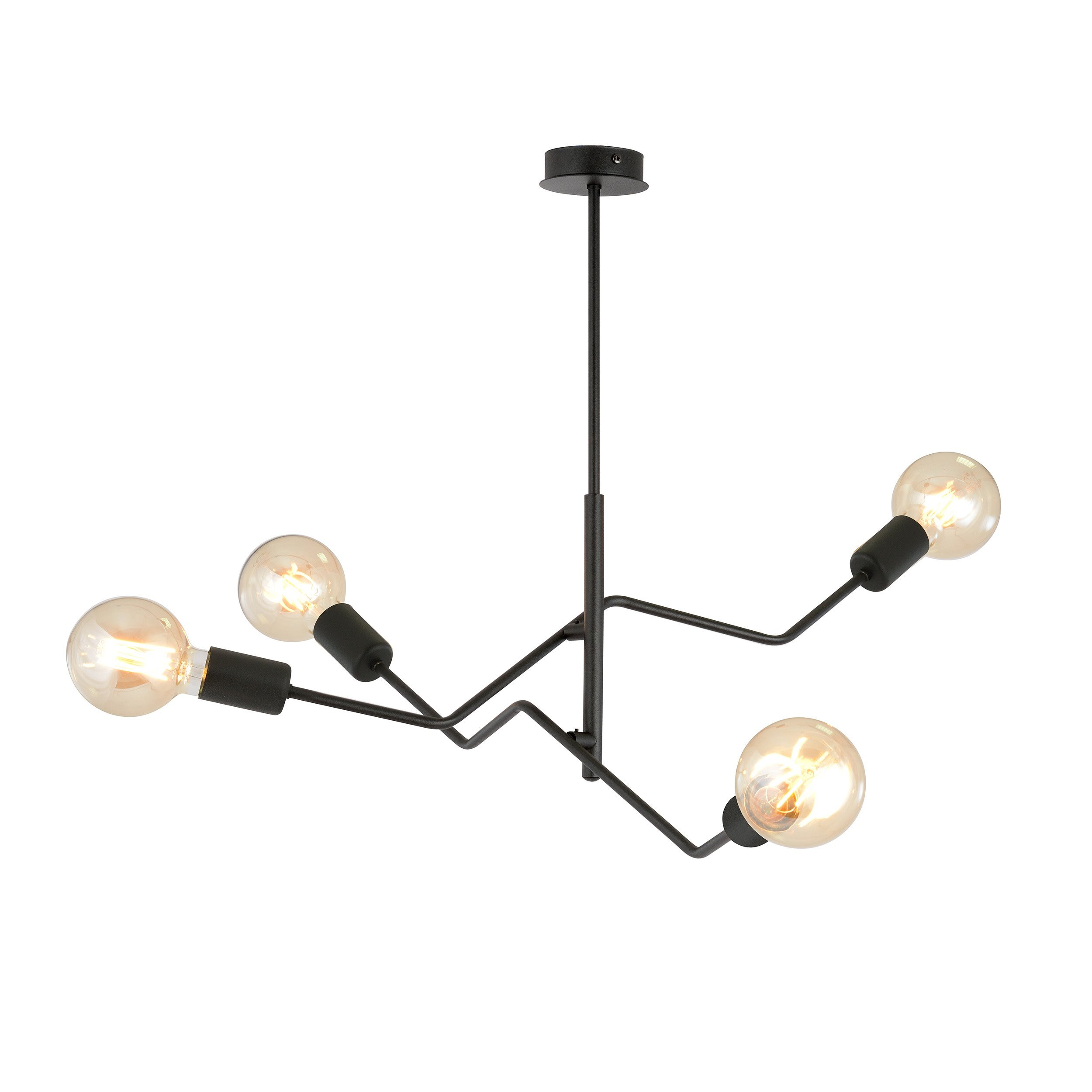 Plafonnier Frix base en métal noir au design contemporain par Emibig Plafonnier Frix base en métal noir au design contemporain par Emibig
