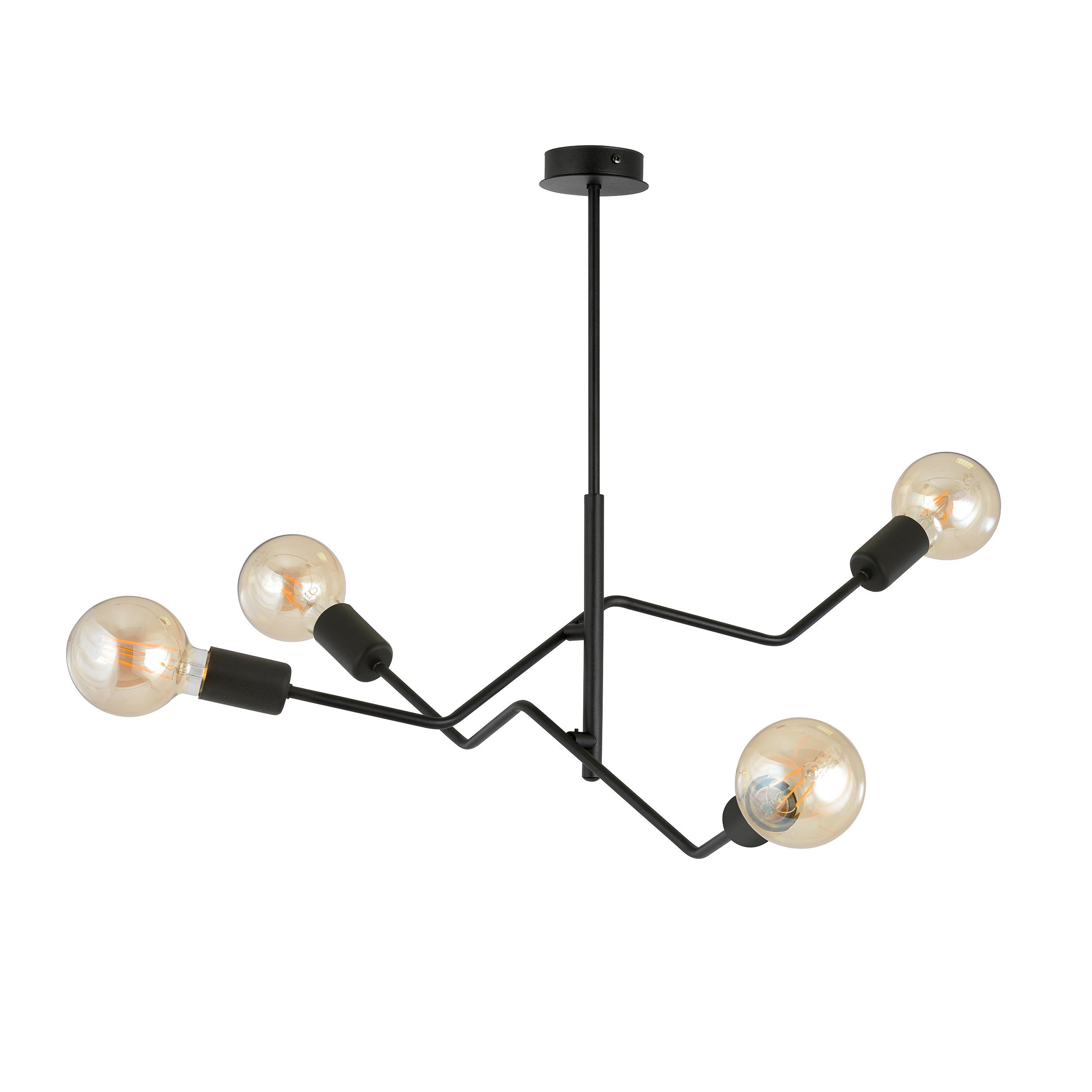 Plafonnier Frix base en métal noir au design contemporain par Emibig Plafonnier Frix base en métal noir au design contemporain par Emibig