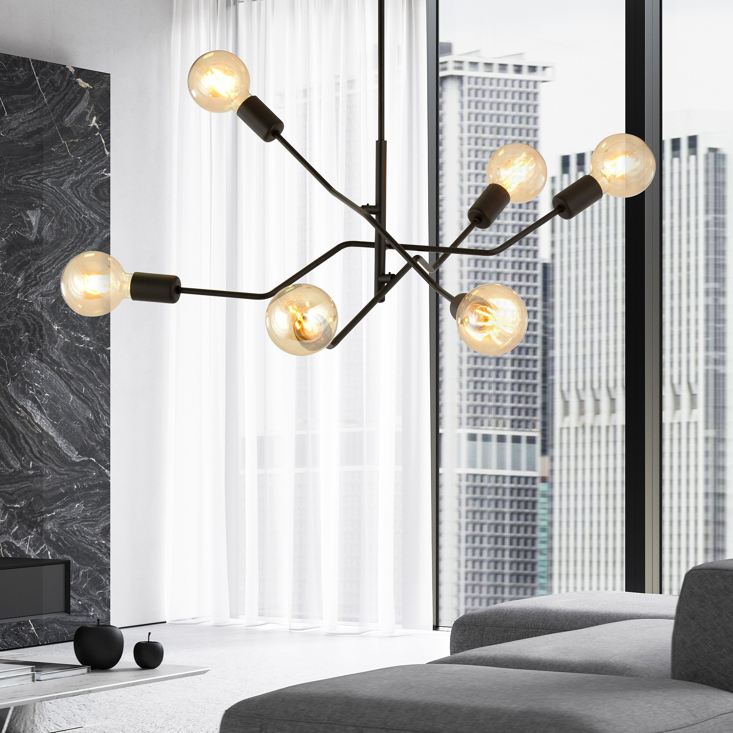 Plafonnier Frix base en métal noir au design contemporain par Emibig Plafonnier Frix base en métal noir au design contemporain par Emibig