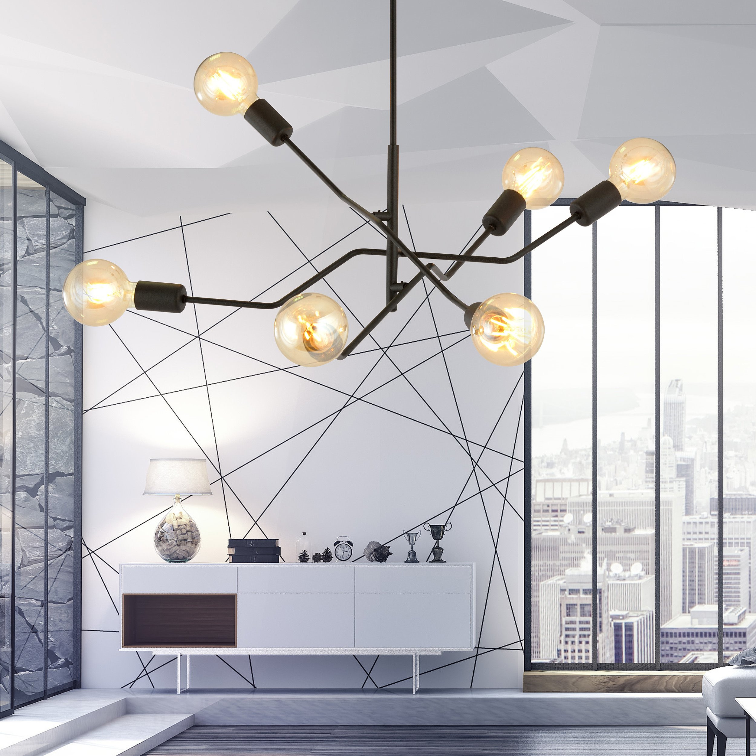 Plafonnier Frix base en métal noir au design contemporain par Emibig Plafonnier Frix base en métal noir au design contemporain par Emibig