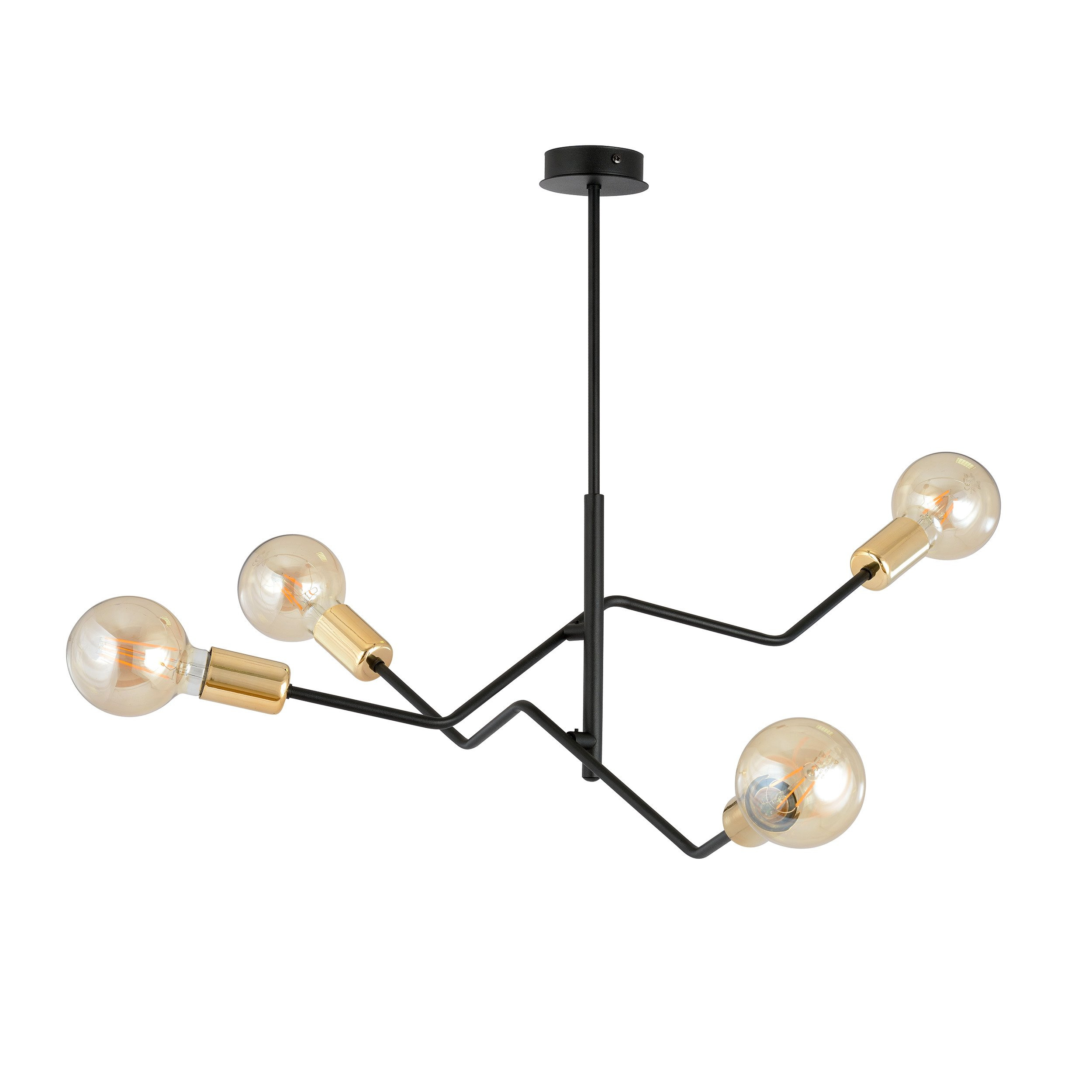 Plafonnier Bolt en métal Or et noir au design contemporain par Emibig Plafonnier Bolt en métal Or et noir au design contemporain par Emibig