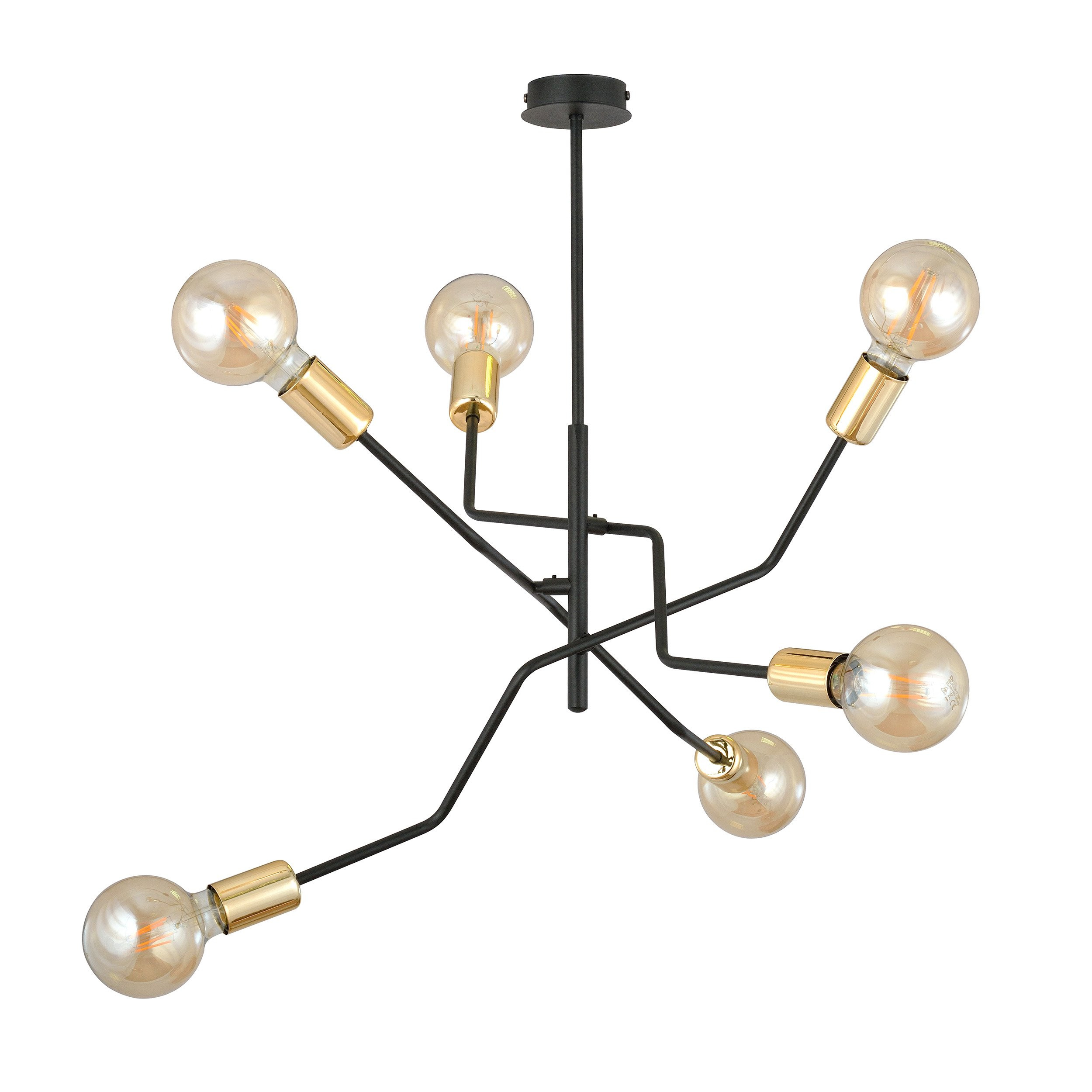 Plafonnier Bolt en métal Or et noir au design contemporain par Emibig Plafonnier Bolt en métal Or et noir au design contemporain par Emibig