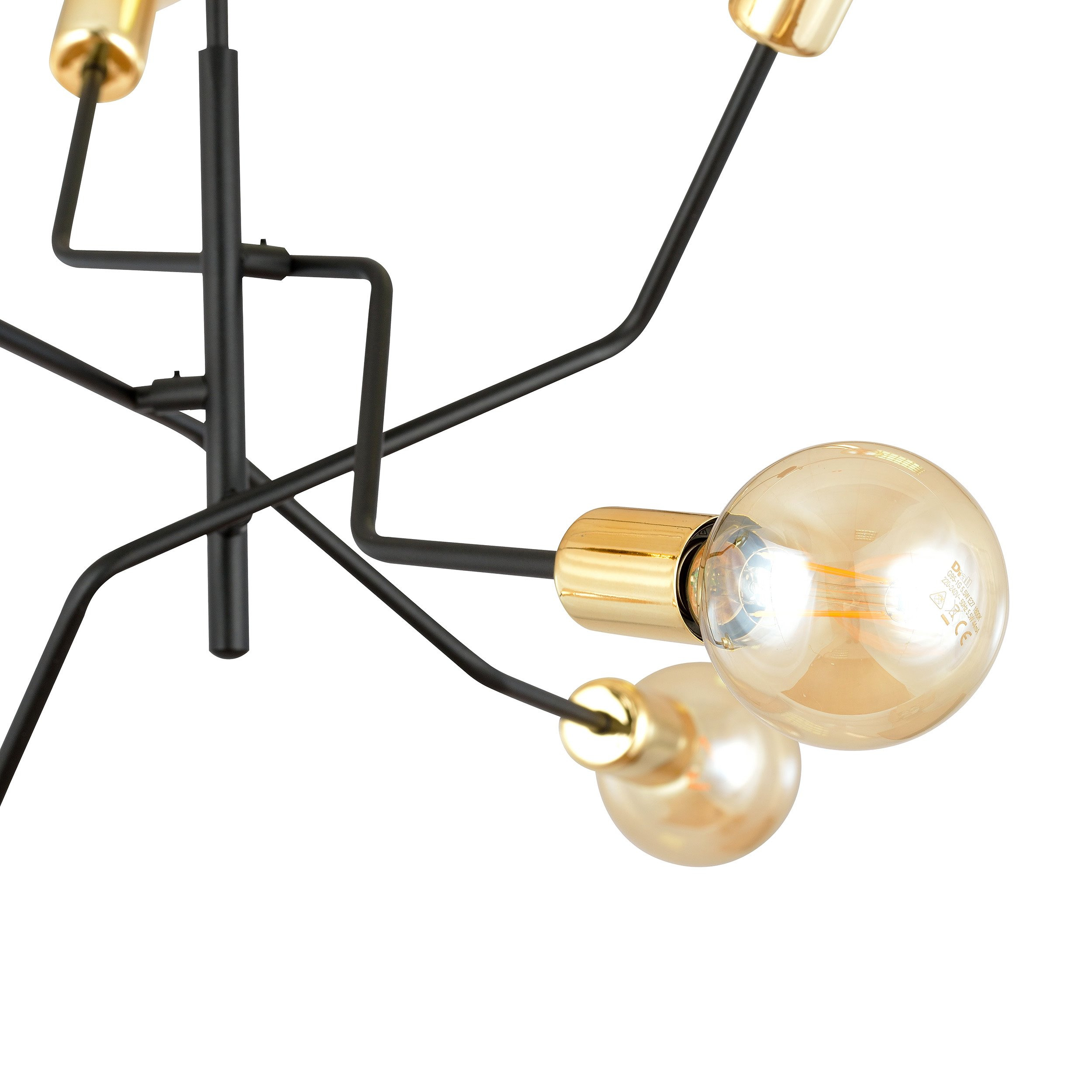 Plafonnier Bolt en métal Or et noir au design contemporain par Emibig Plafonnier Bolt en métal Or et noir au design contemporain par Emibig