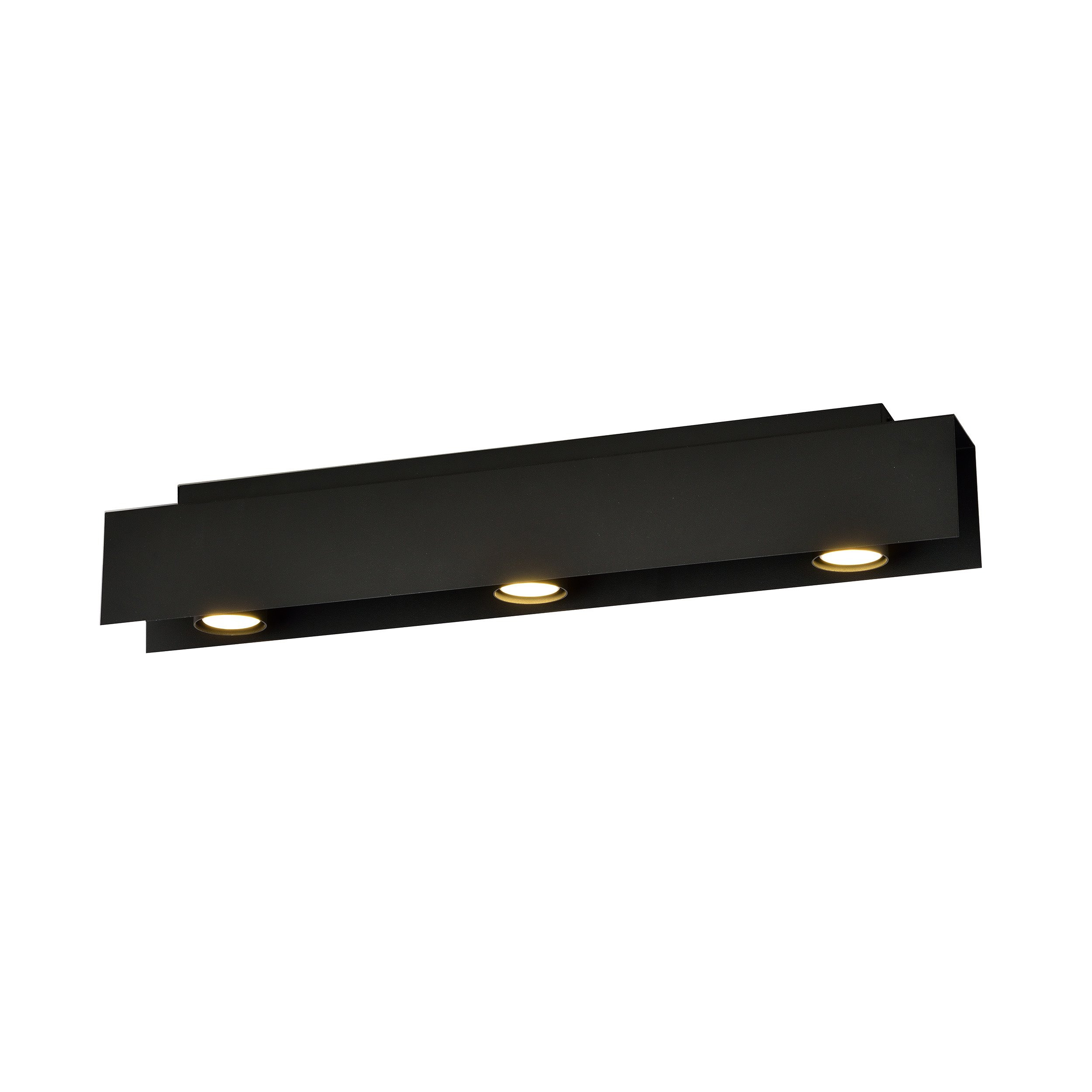 Plafonnier Kenno base en métal rectangle noir au design contemporain par Emibig Plafonnier Kenno base en métal rectangle noir au design contemporain par Emibig