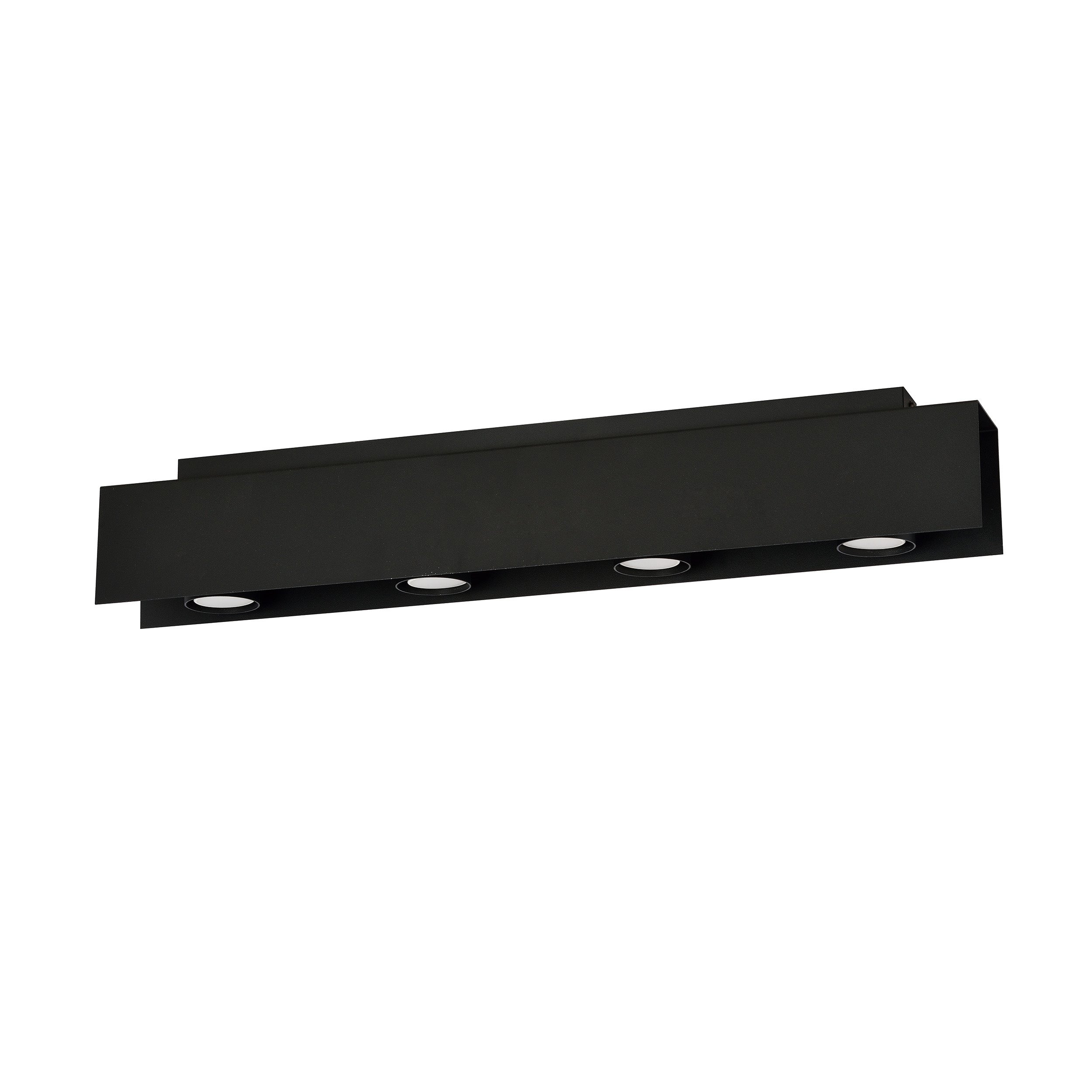 Plafonnier Kenno base en métal rectangle noir au design contemporain par Emibig Plafonnier Kenno base en métal rectangle noir au design contemporain par Emibig