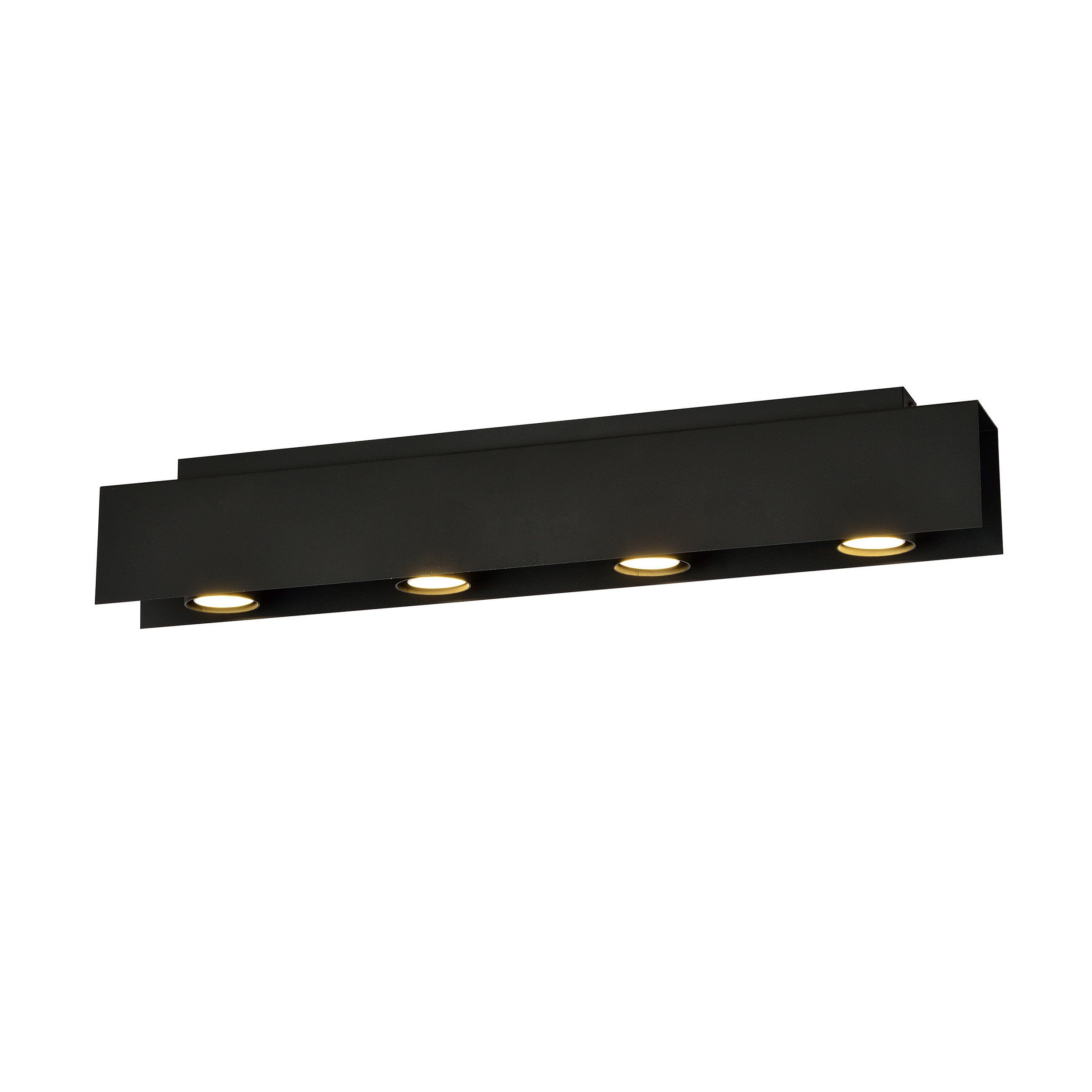 Plafonnier Kenno base en métal rectangle noir au design contemporain par Emibig Plafonnier Kenno base en métal rectangle noir au design contemporain par Emibig
