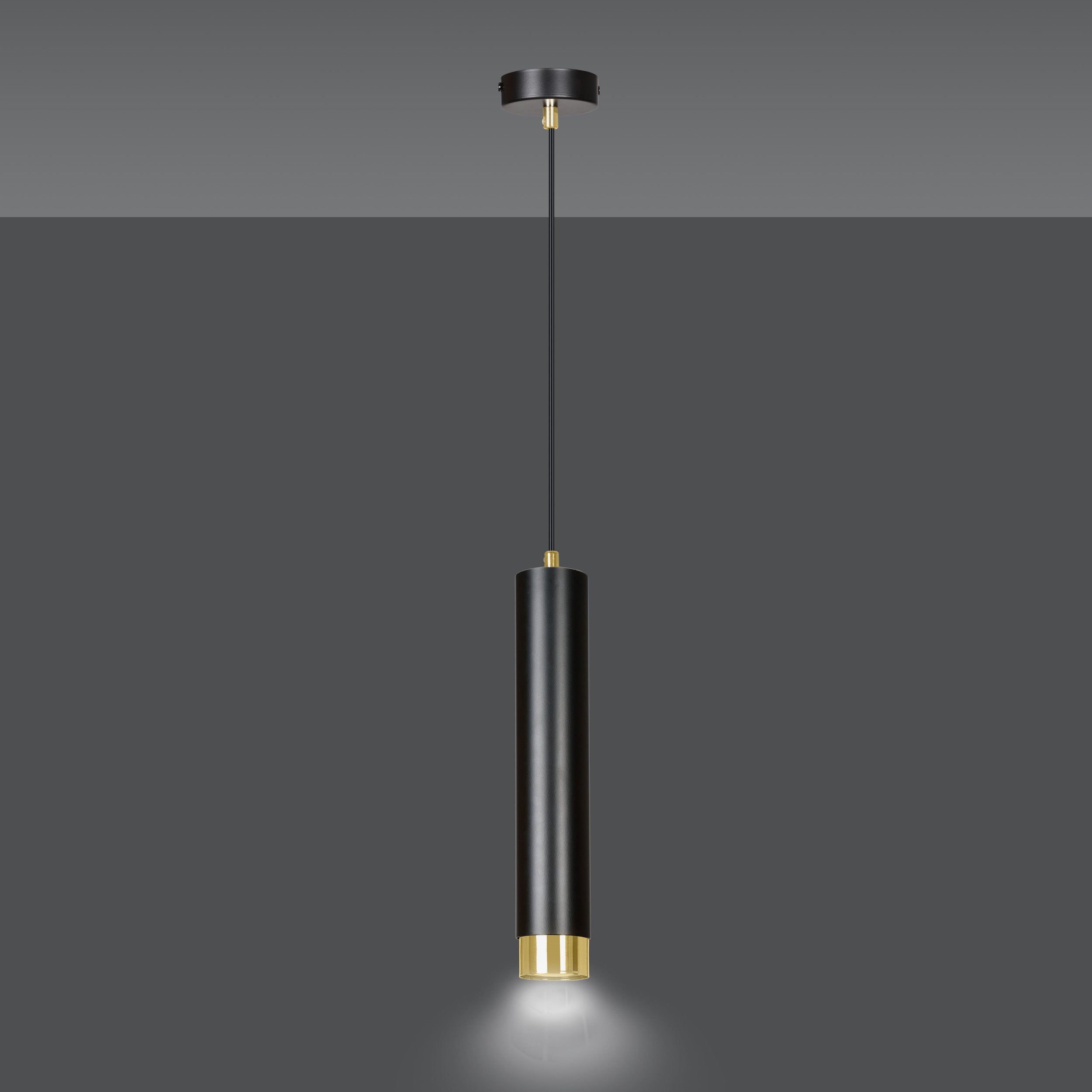 Suspension Kibo base en métal avec abat-jour en tube au design contemporain par Emibig Suspension Kibo base en métal avec abat-jour en tube au design contemporain par Emibig