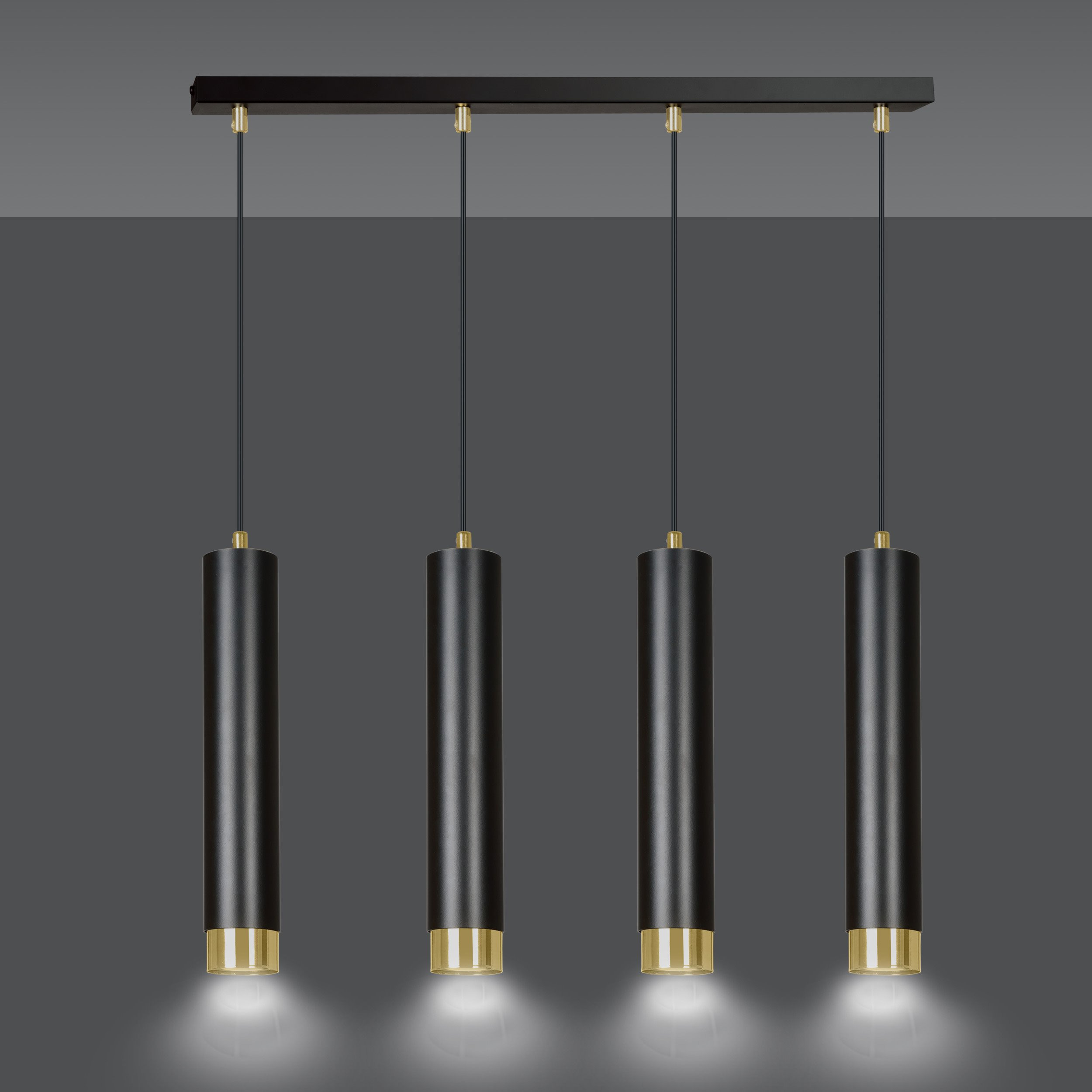 Suspension Kibo base en métal avec abat-jour en tube au design contemporain par Emibig Suspension Kibo base en métal avec abat-jour en tube au design contemporain par Emibig