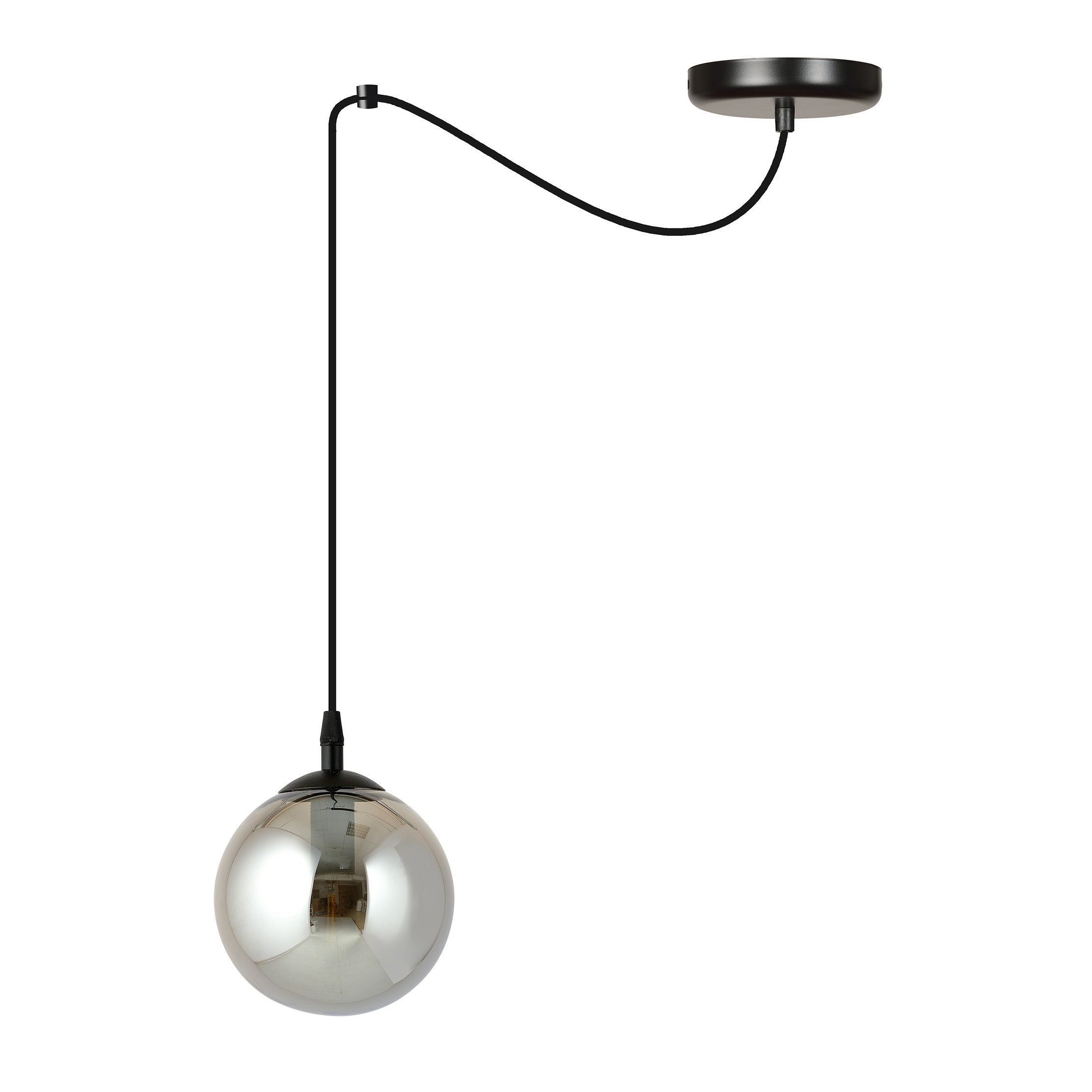 Suspension Gigi en forme d'araignée avec abat-jour en boule de verre au design contemporain par Emibig Suspension Gigi en forme d'araignée avec abat-jour en boule de verre au design contemporain par Emibig