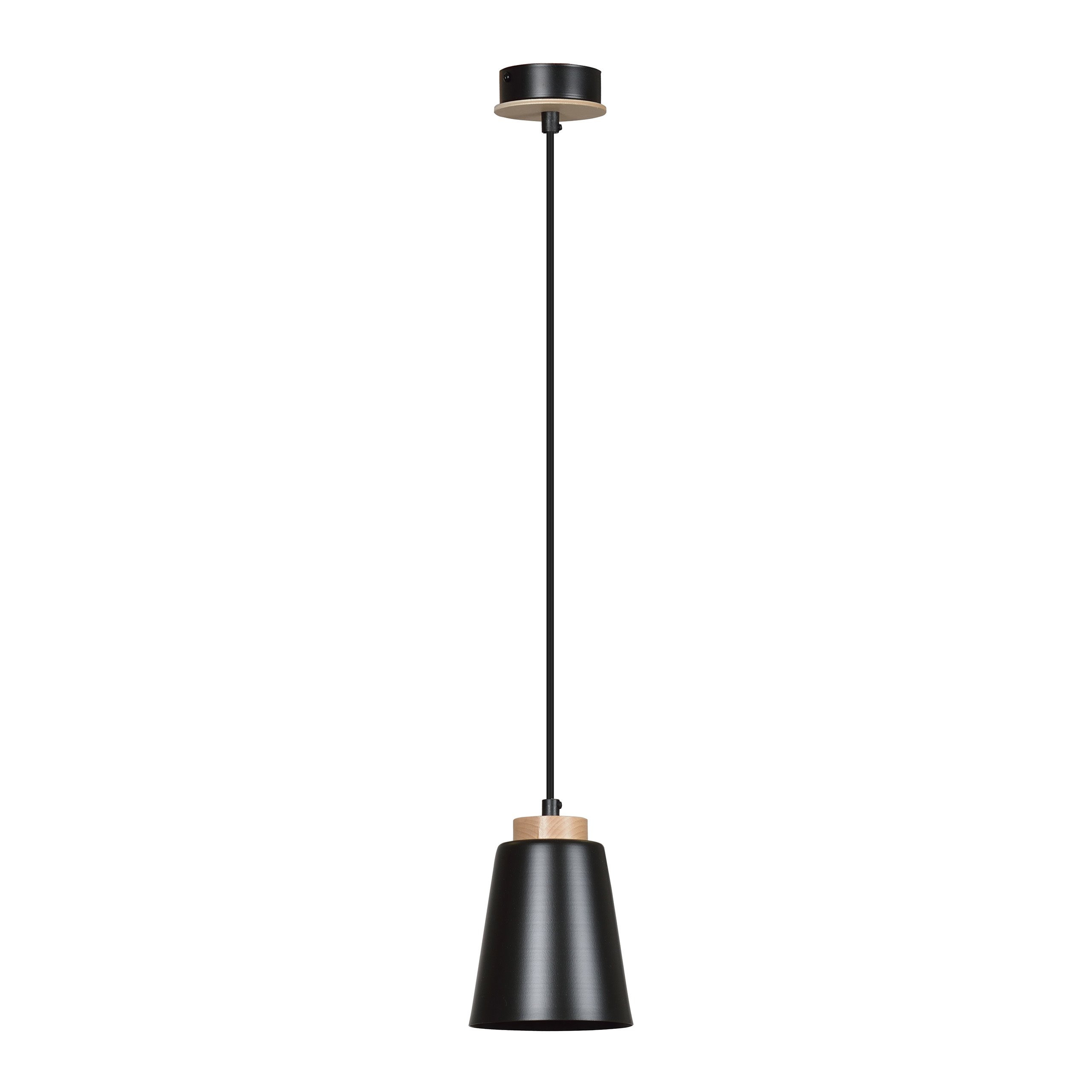Suspension Bolero avec base en métal et bois au design contemporain par Emibig