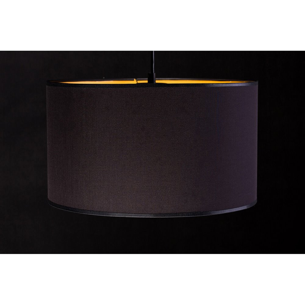 Suspension Roto base en métal et abat-jour en tissu au design contemporain par Emibig Suspension Roto base en métal et abat-jour en tissu au design contemporain par Emibig