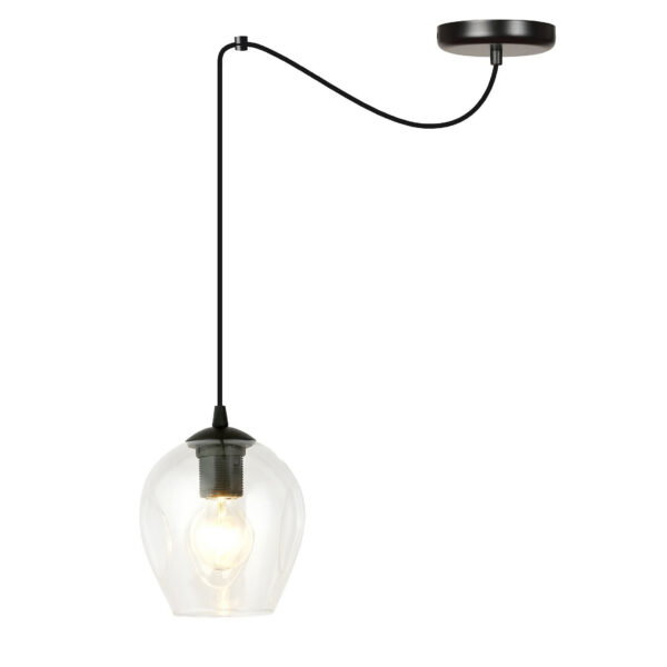 Suspension Level en forme d'araignée avec abat-jour en verre au design contemporain par Emibig