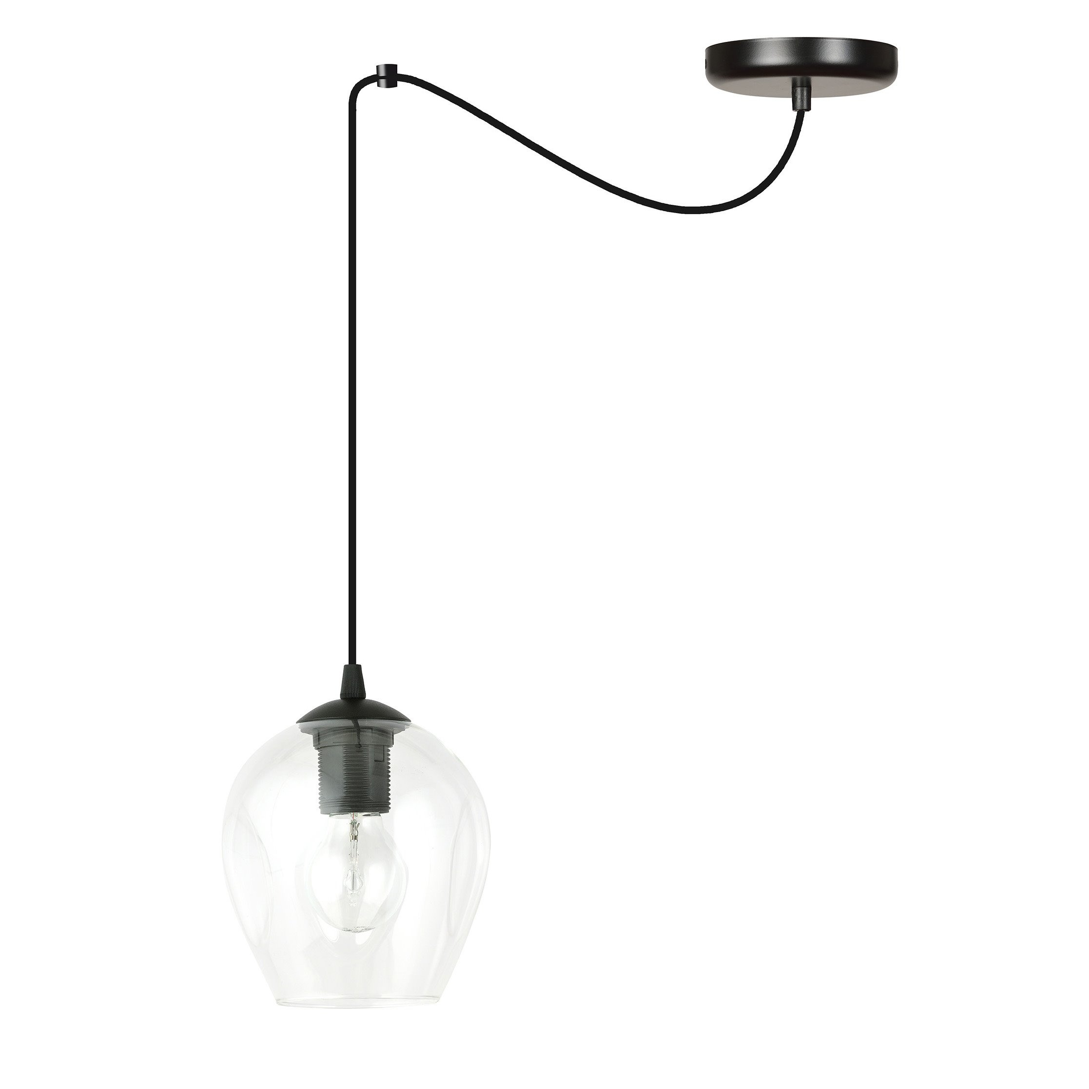 Suspension Level en forme d'araignée avec abat-jour en verre au design contemporain par Emibig