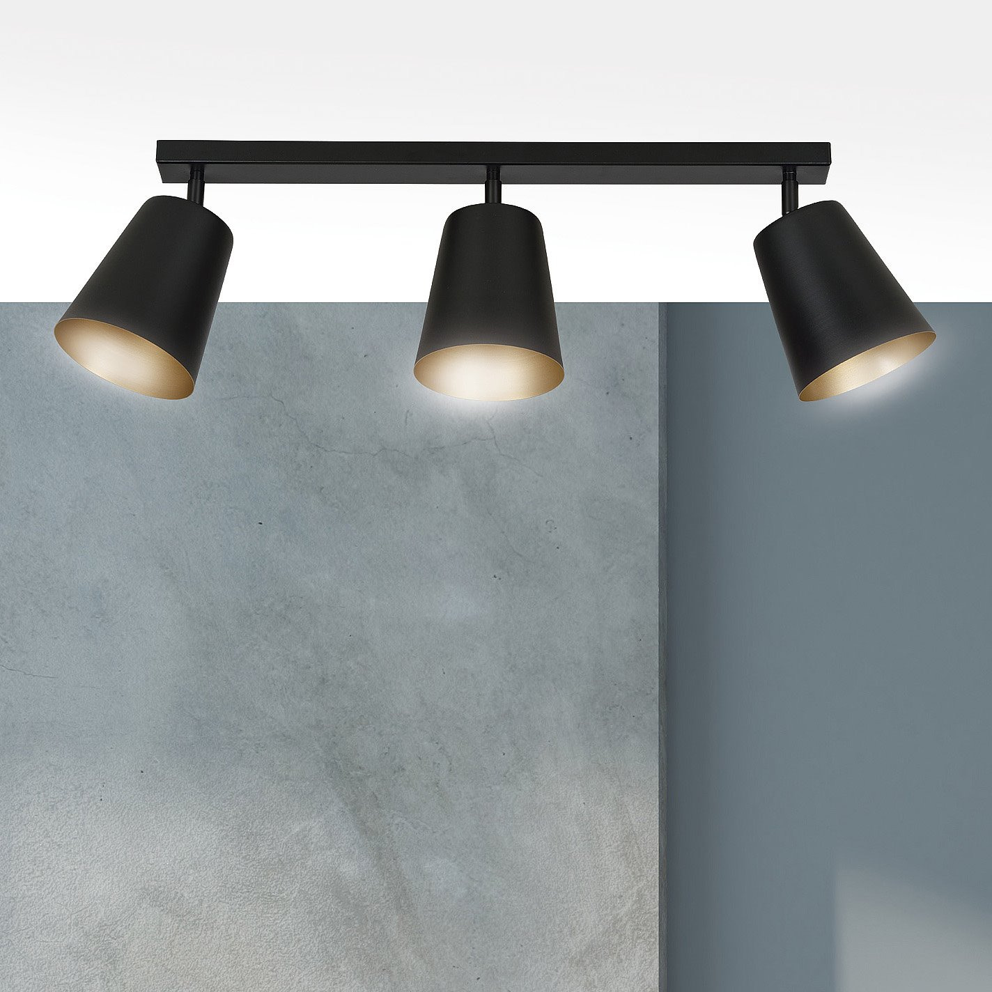 Plafonnier spot Prism base en métal linéaire au design contemporain par Emibig Plafonnier spot Prism base en métal linéaire au design contemporain par Emibig