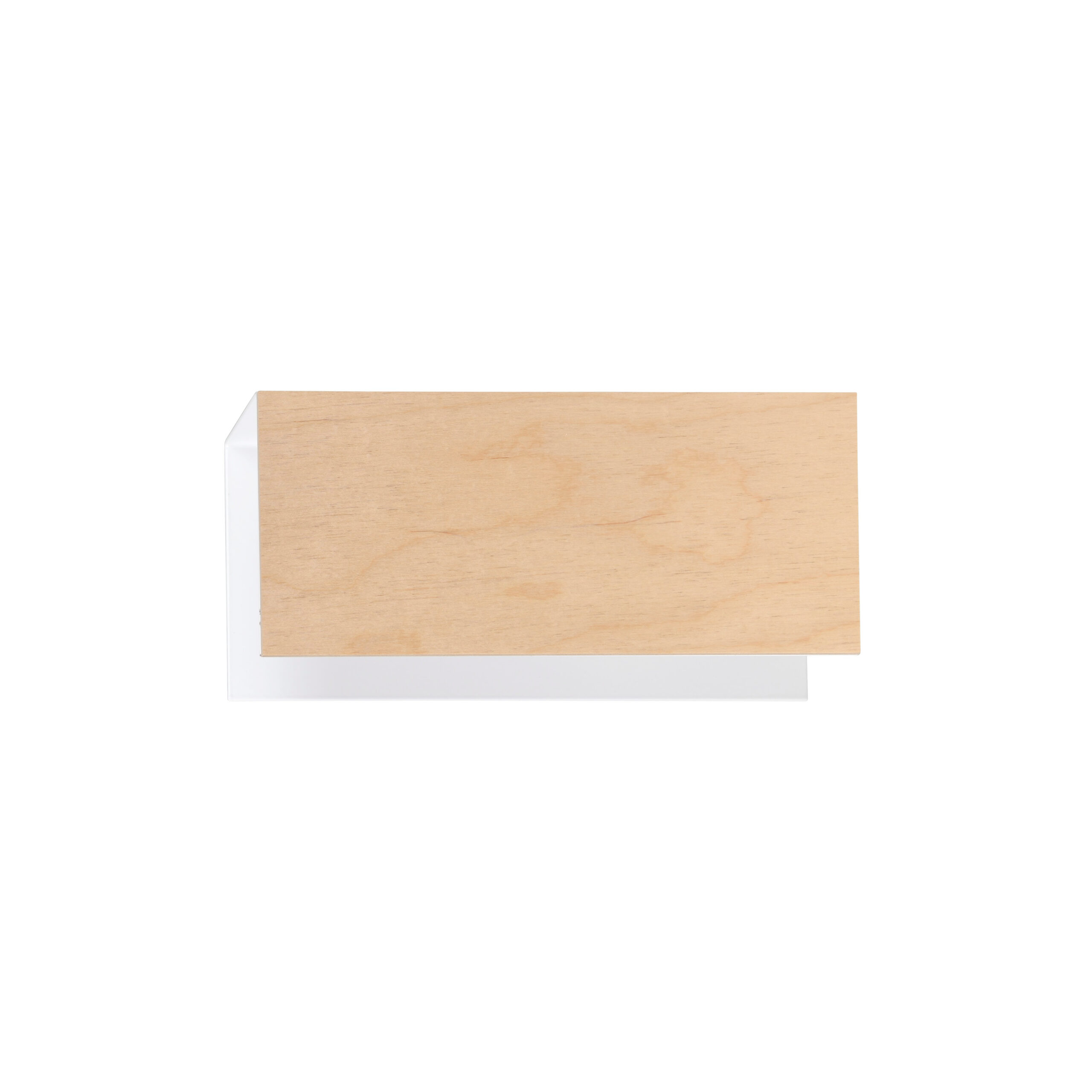 Applique Carlo K1 avec base en métal et abat-jour rectangulaire en bois au design contemporain par Emibig Applique Carlo K1 avec base en métal et abat-jour rectangulaire en bois au design contemporain par Emibig