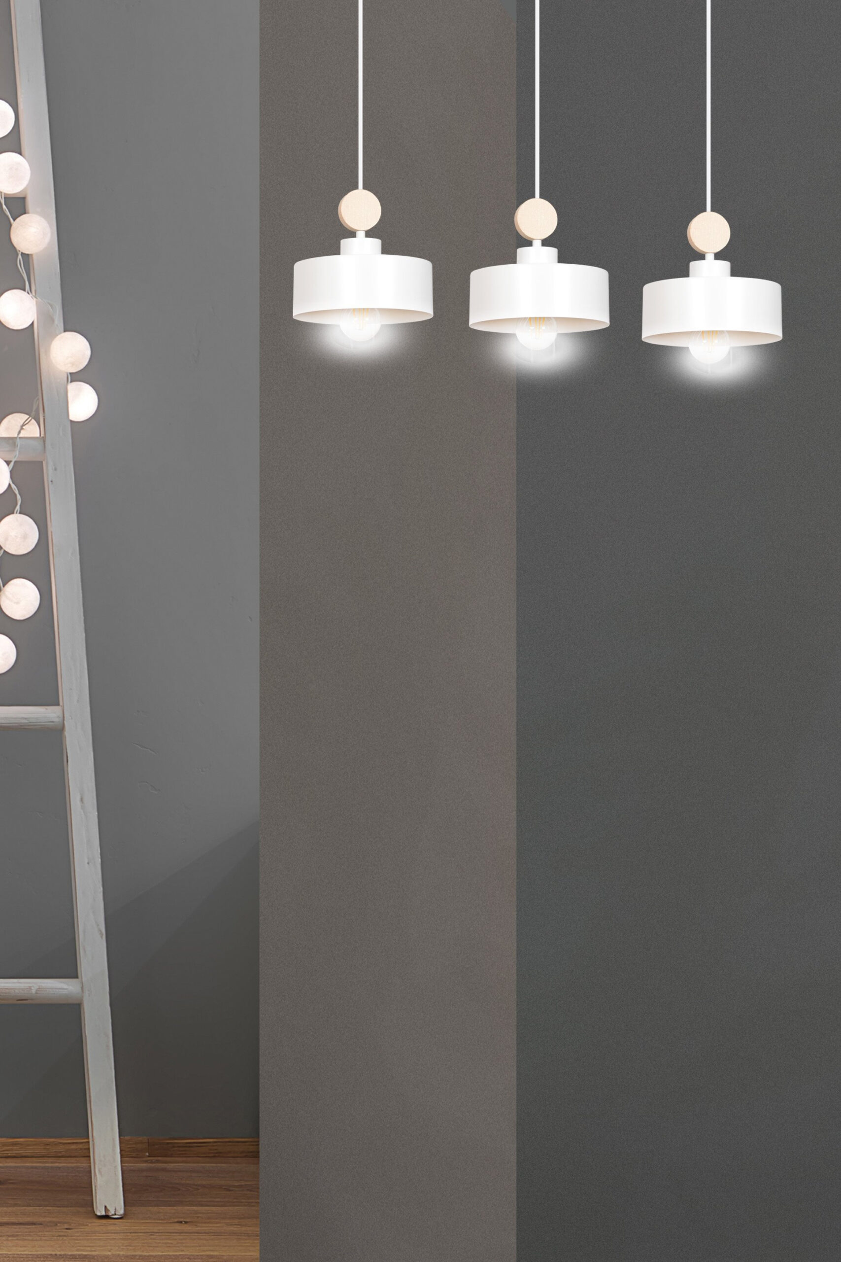 Suspension Tuniso avec base en métal et bois au design contemporain par Emibig Suspension Tuniso avec base en métal et bois au design contemporain par Emibig