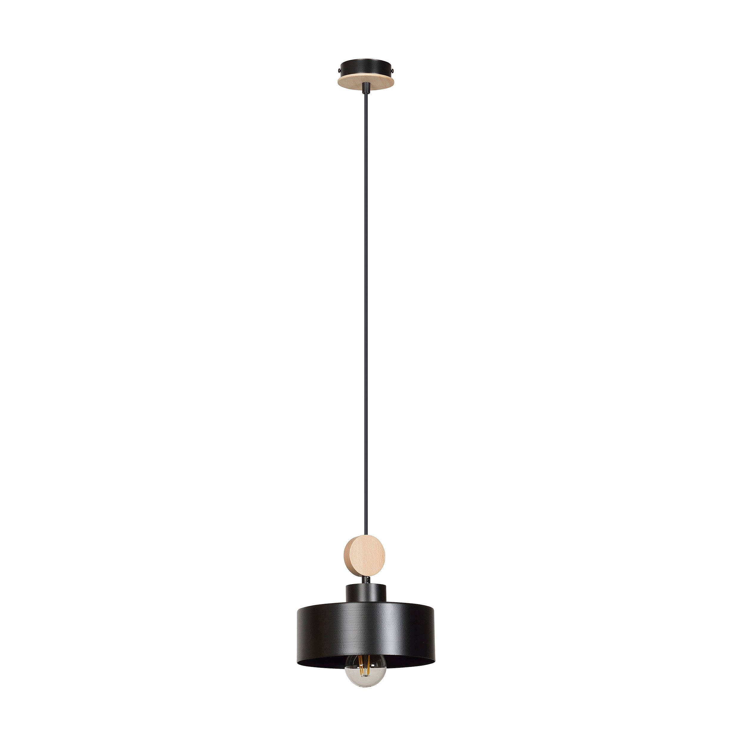 Suspension Tuniso avec base en métal et bois au design contemporain par Emibig
