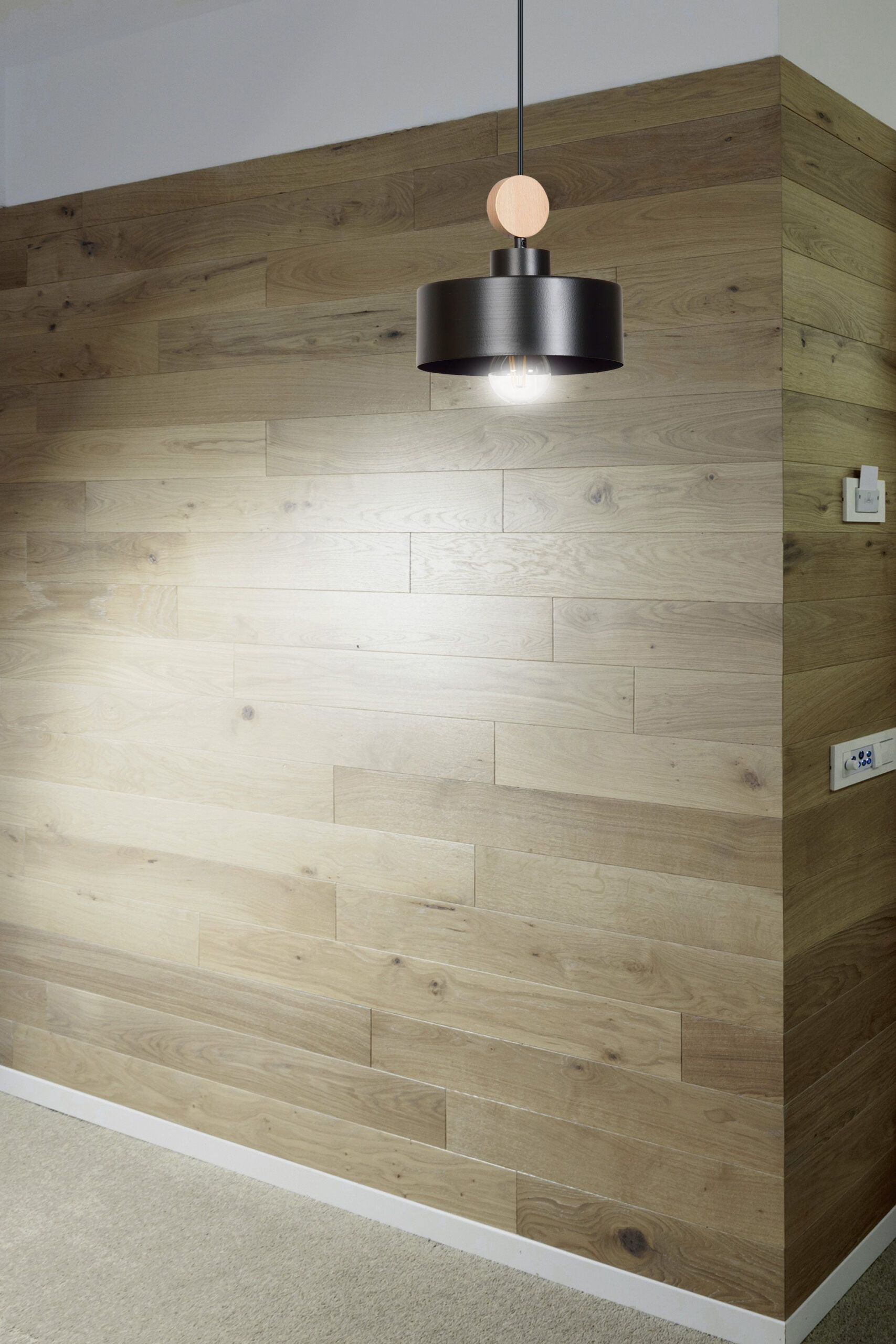 Suspension Tuniso avec base en métal et bois au design contemporain par Emibig Suspension Tuniso avec base en métal et bois au design contemporain par Emibig