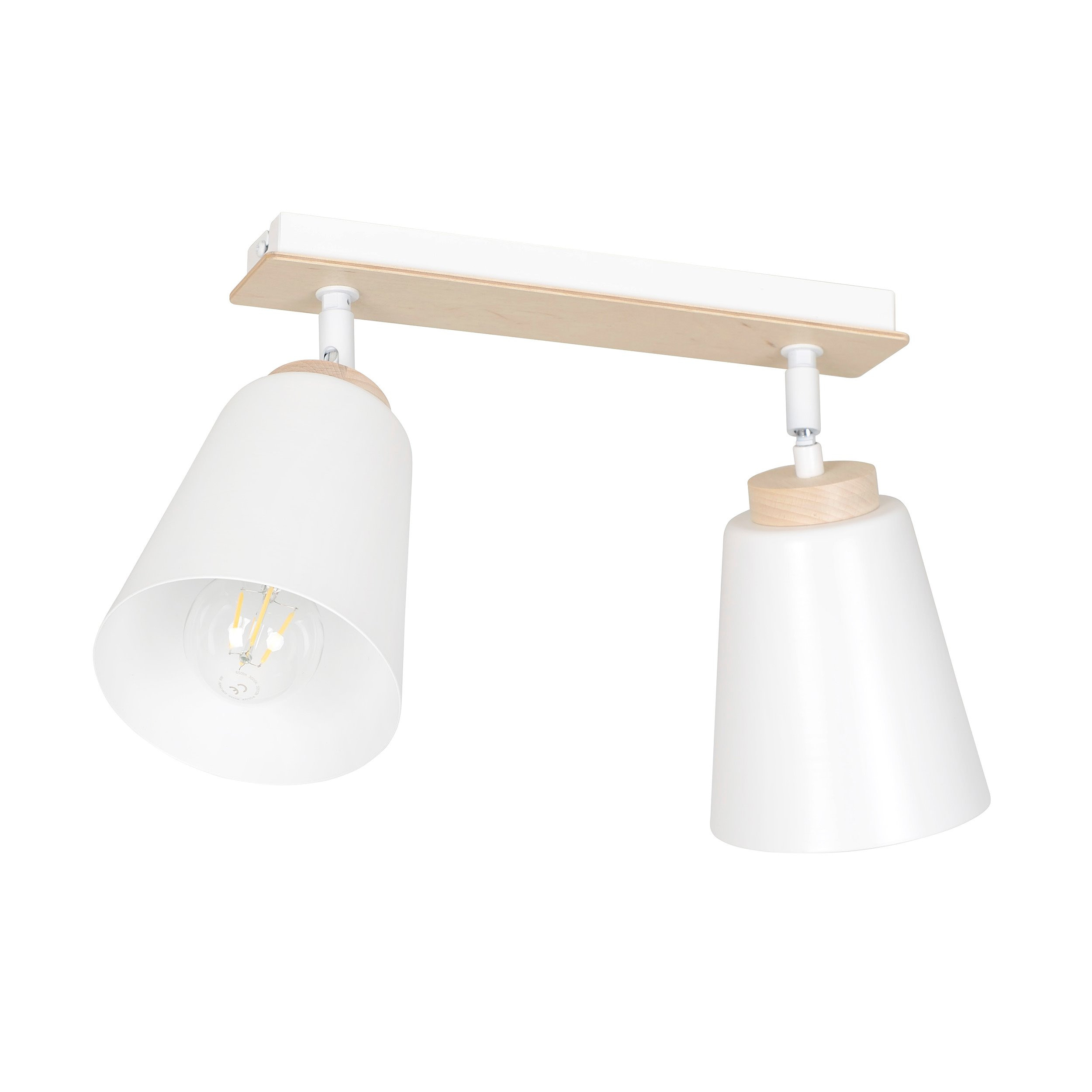 Plafonnier Spot Atlas base en métal et bois au design contemporain par Emibig Plafonnier Spot Atlas base en métal et bois au design contemporain par Emibig