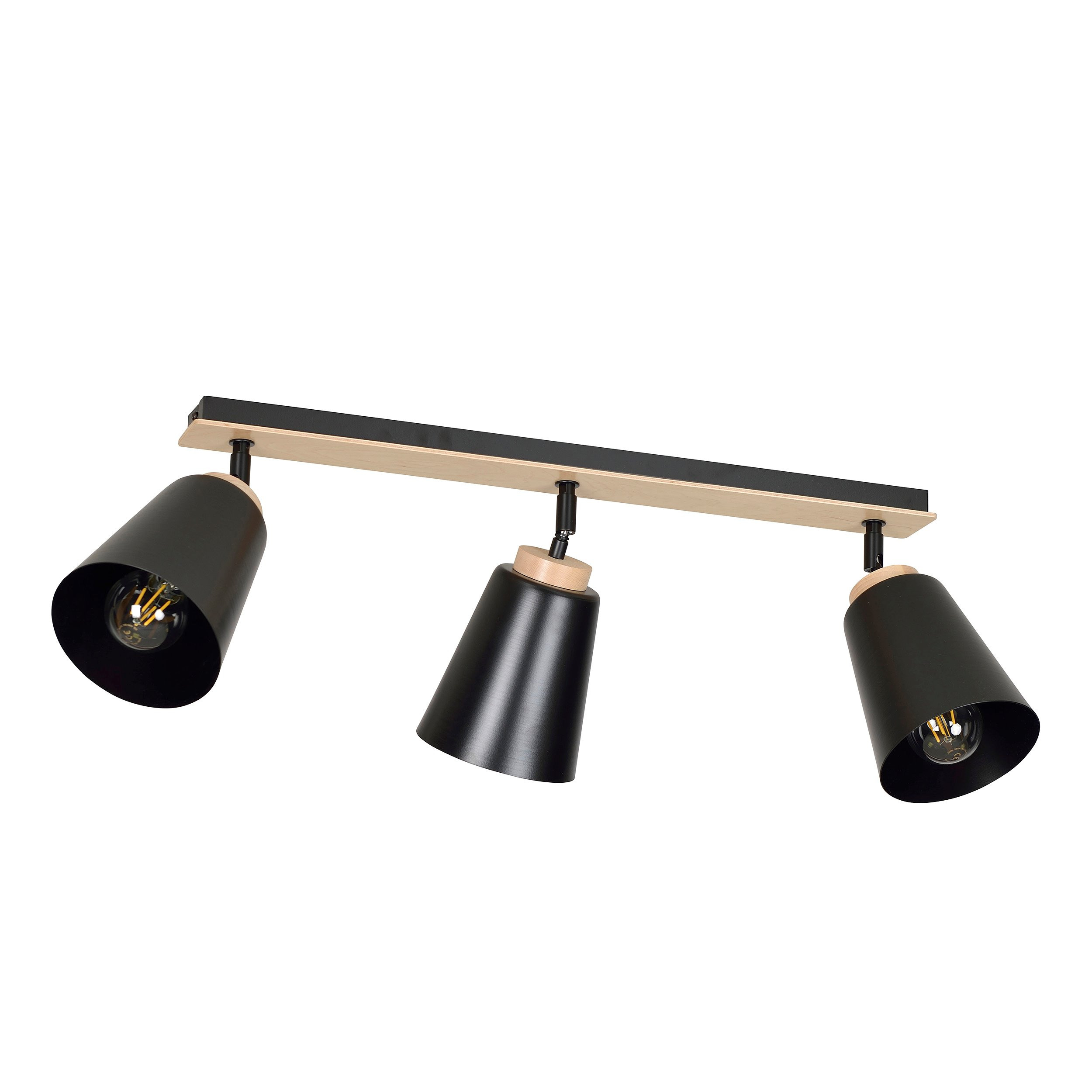 Plafonnier Spot Atlas base en métal et bois au design contemporain par Emibig Plafonnier Spot Atlas base en métal et bois au design contemporain par Emibig