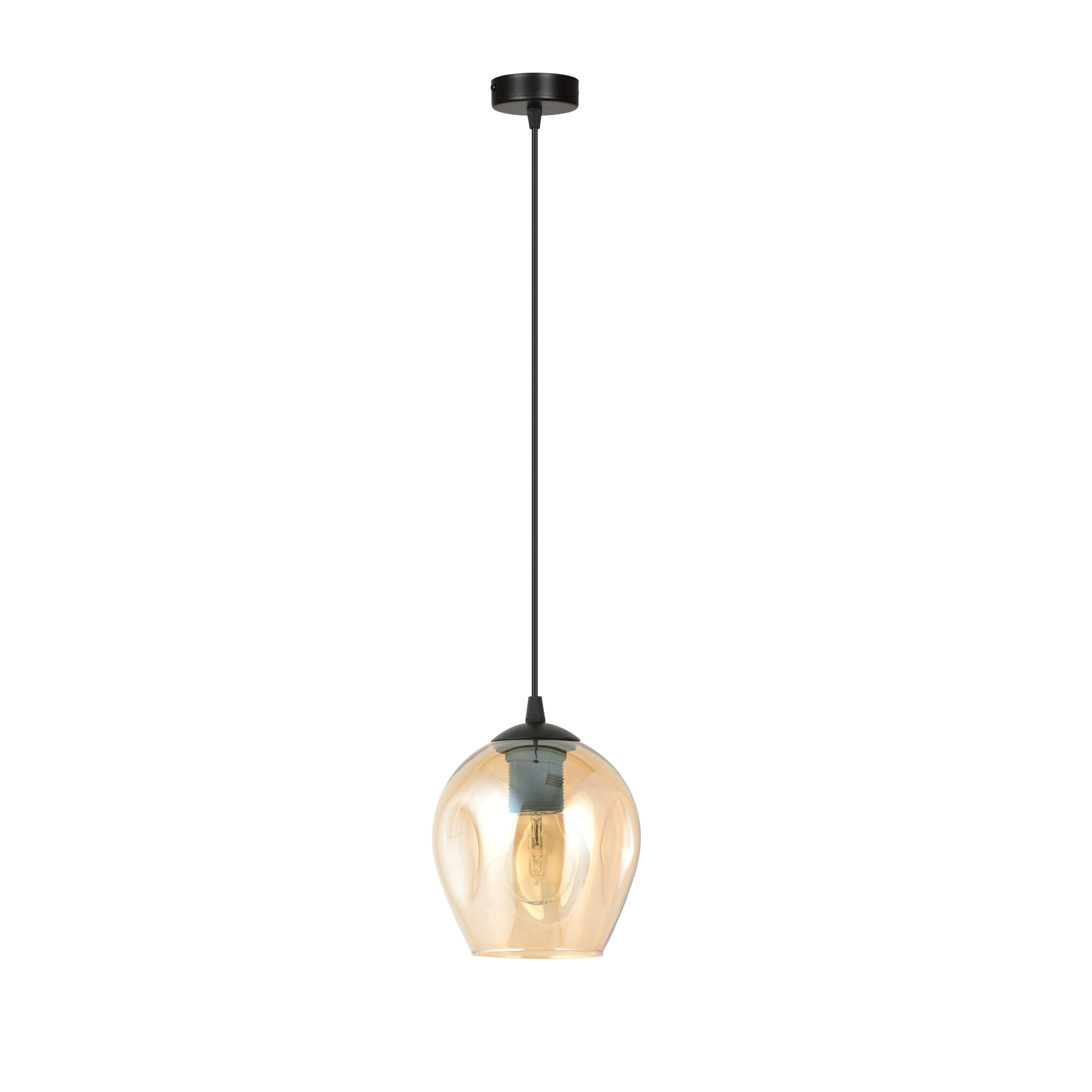 Suspension Istar base en métal circulaire et abat-jour en verre au design contemporain par Emibig Suspension Istar base en métal circulaire et abat-jour en verre au design contemporain par Emibig