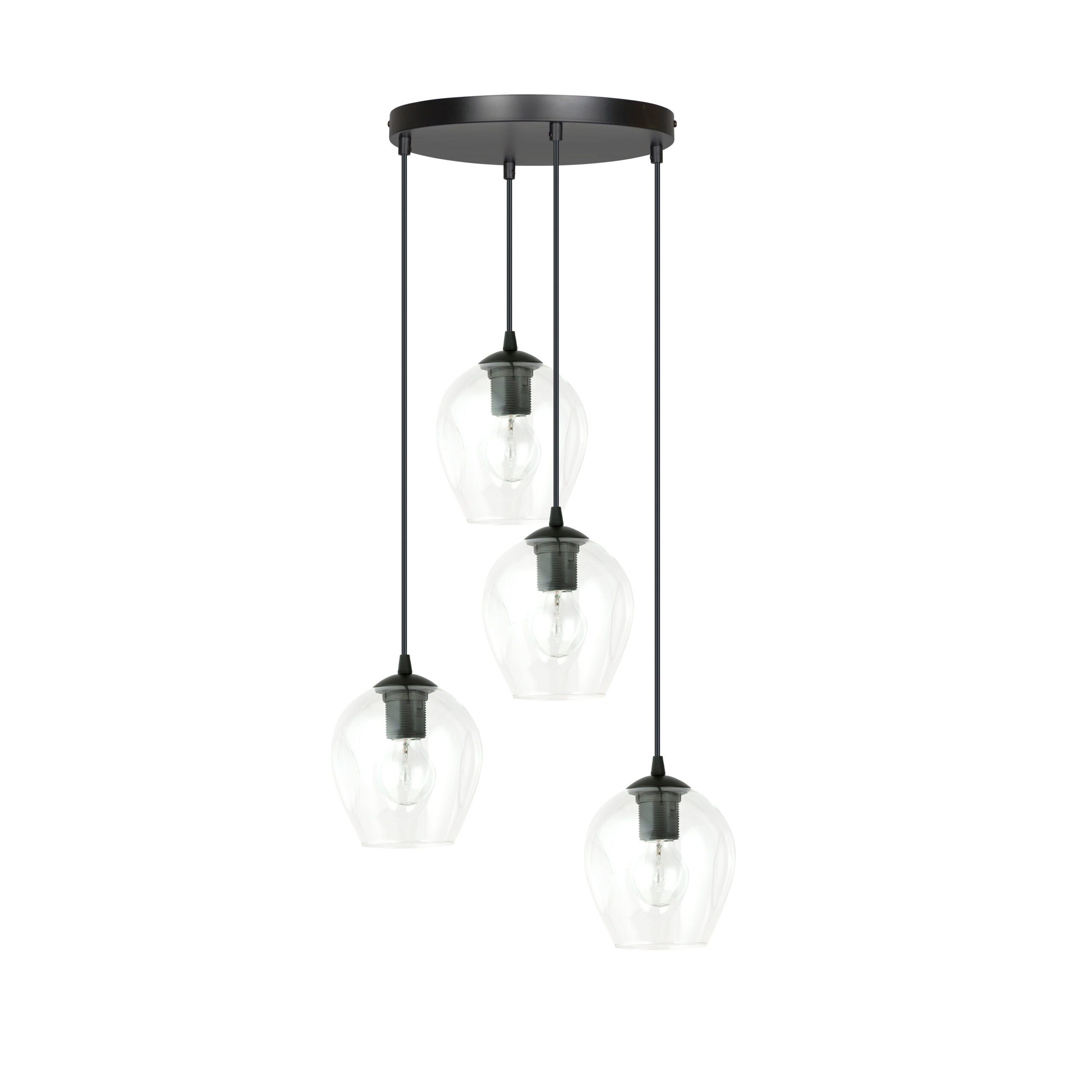 Suspension Istar base en métal circulaire et abat-jour en verre au design contemporain par Emibig Suspension Istar base en métal circulaire et abat-jour en verre au design contemporain par Emibig
