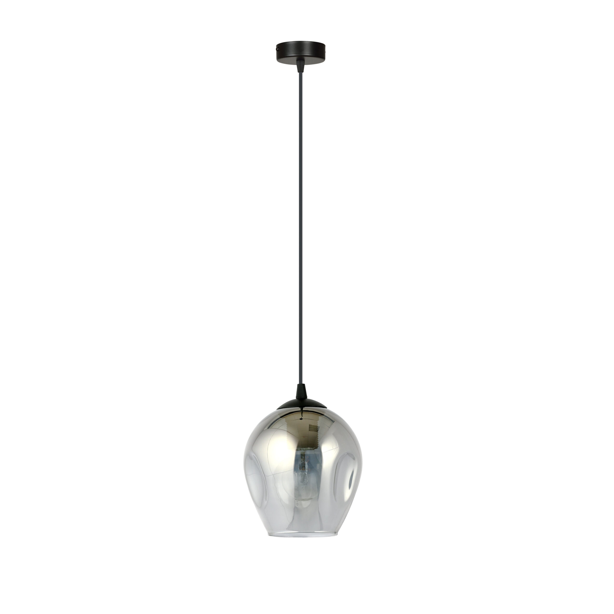 Suspension Istar base en métal circulaire et abat-jour en verre au design contemporain par Emibig Suspension Istar base en métal circulaire et abat-jour en verre au design contemporain par Emibig
