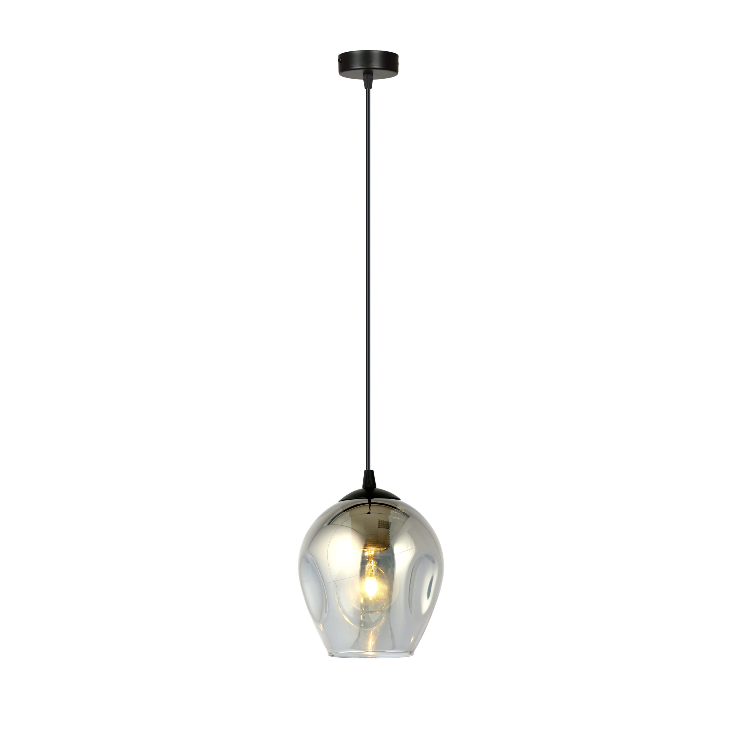 Suspension Istar base en métal circulaire et abat-jour en verre au design contemporain par Emibig Suspension Istar base en métal circulaire et abat-jour en verre au design contemporain par Emibig