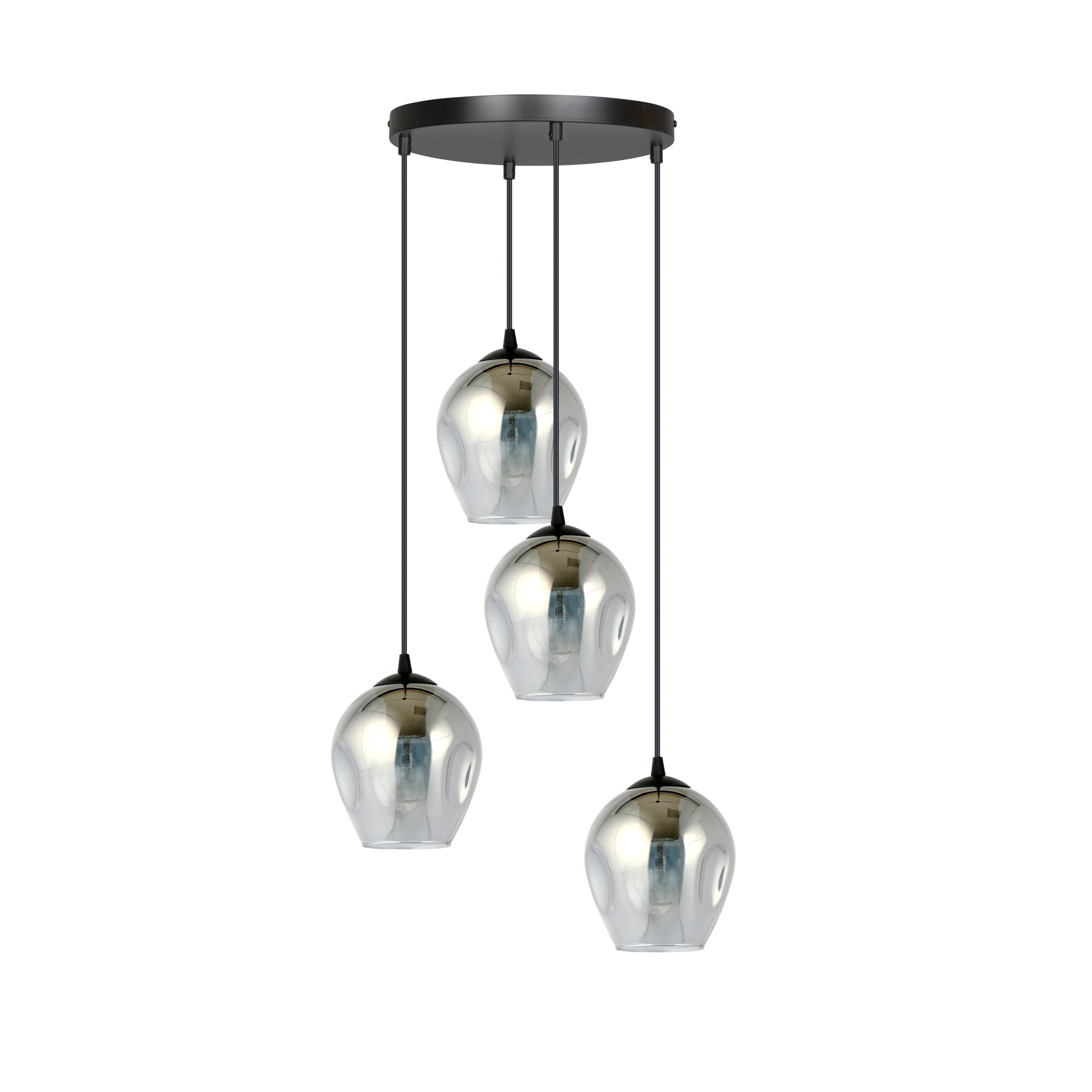 Suspension Istar base en métal circulaire et abat-jour en verre au design contemporain par Emibig Suspension Istar base en métal circulaire et abat-jour en verre au design contemporain par Emibig