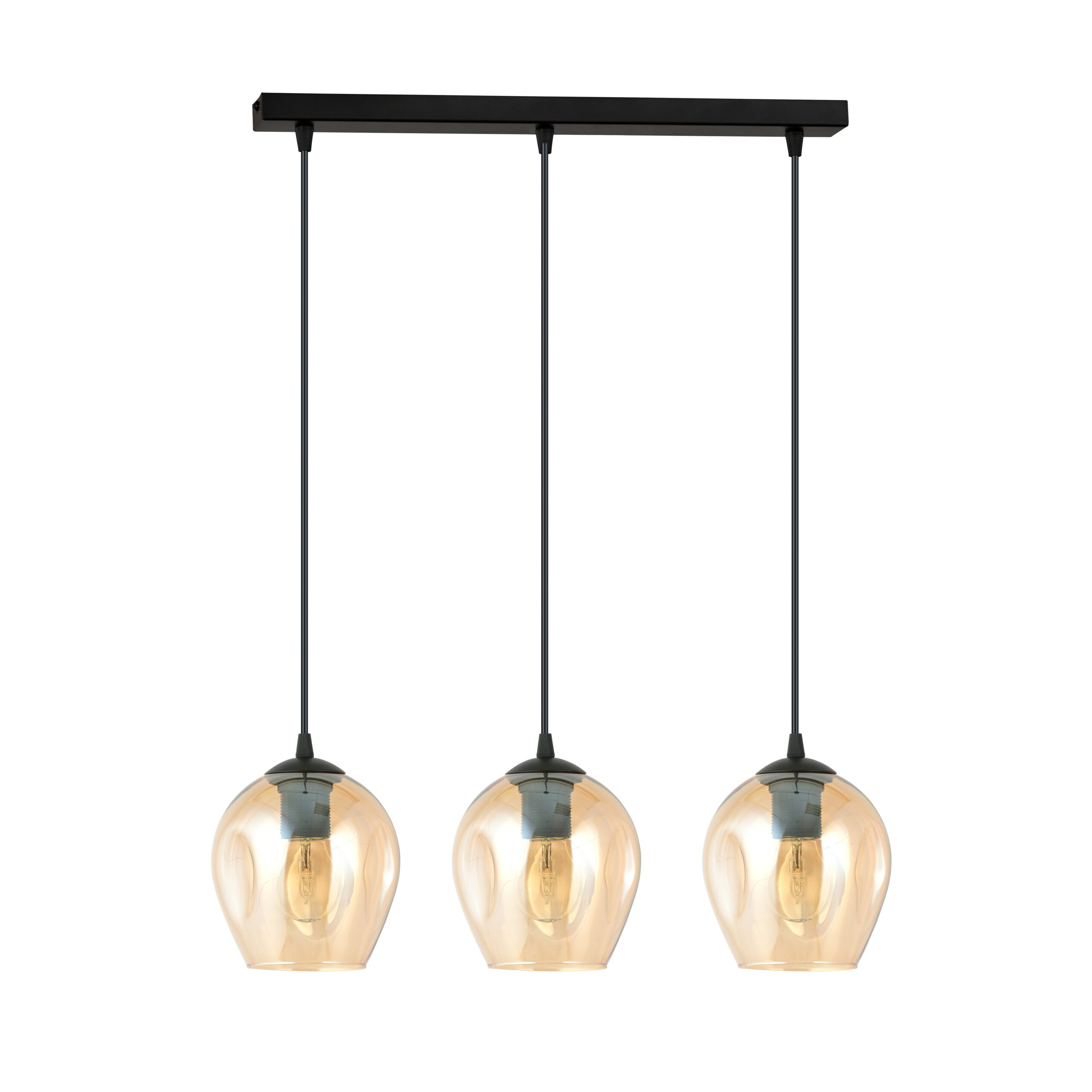 Suspension Istar base en métal linéaire et abat-jour en verre au design contemporain par Emibig Suspension Istar base en métal linéaire et abat-jour en verre au design contemporain par Emibig
