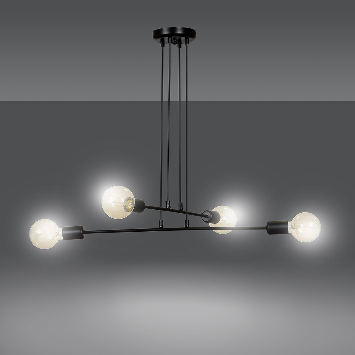 Suspension Multipo base en métal au design contemporain par Emibig