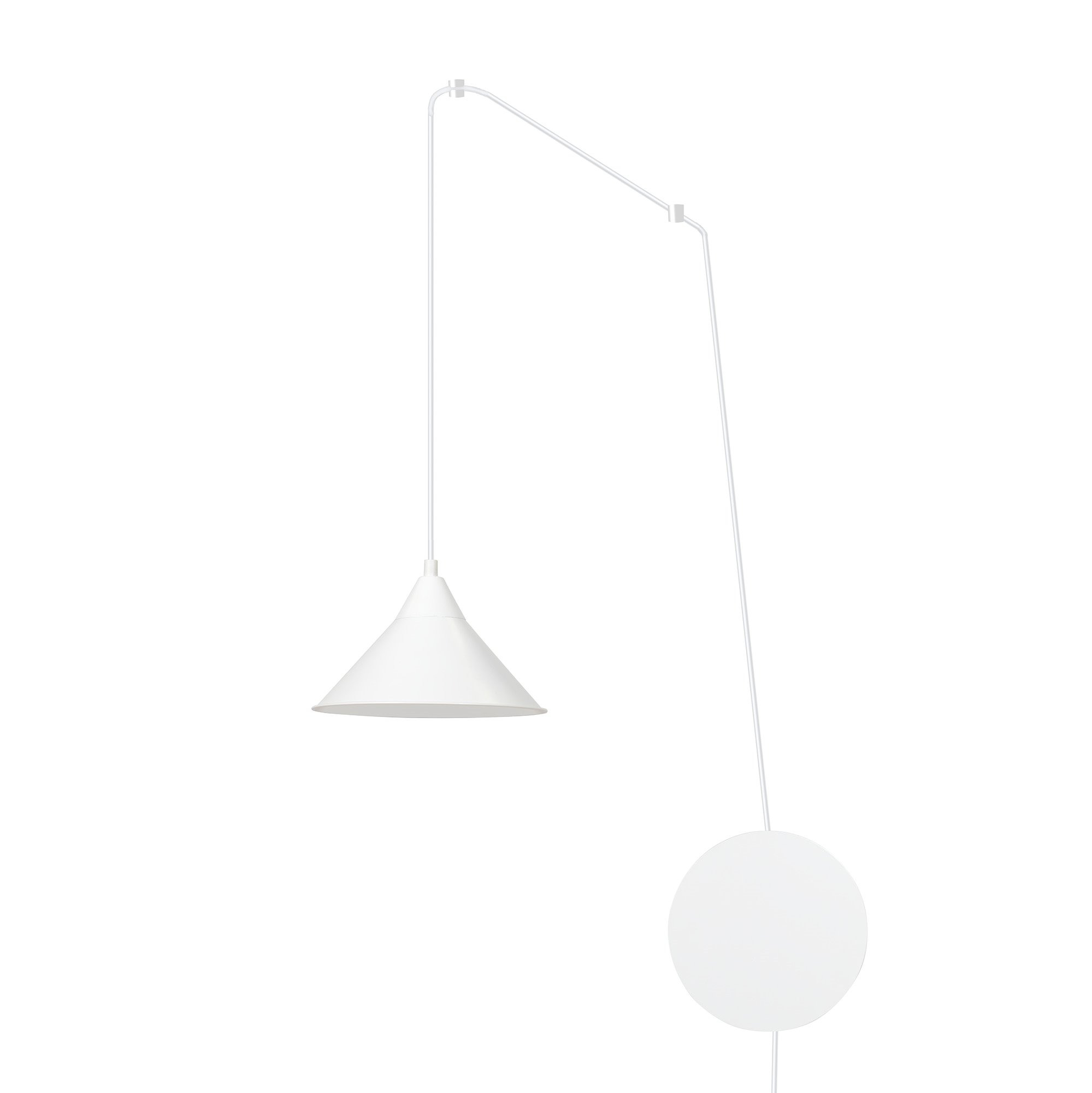 Suspension Abramo avec base et cache-ampoule en métal au design contemporain par Emibig