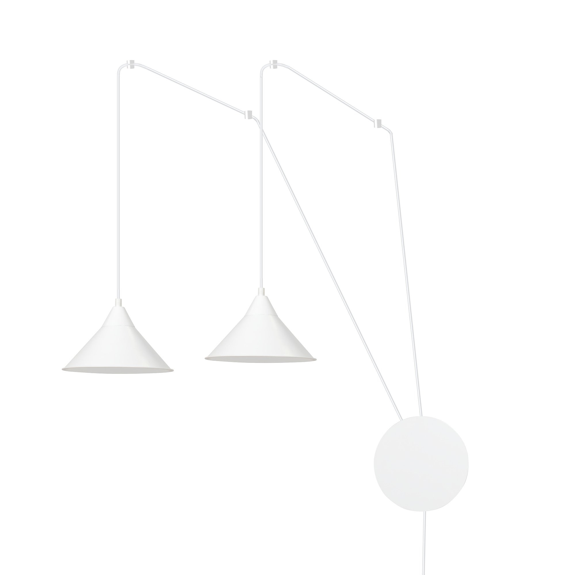 Suspension Abramo avec base et cache-ampoule en métal au design contemporain par Emibig Suspension Abramo avec base et cache-ampoule en métal au design contemporain par Emibig
