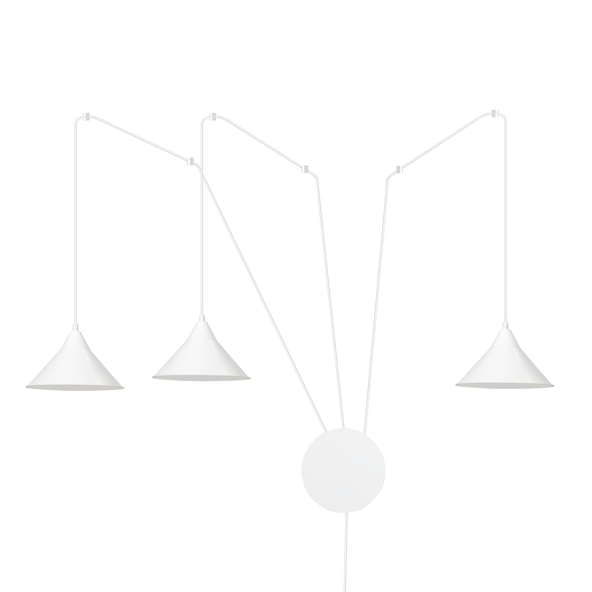 Suspension Abramo avec base et cache-ampoule en métal au design contemporain par Emibig Suspension Abramo avec base et cache-ampoule en métal au design contemporain par Emibig
