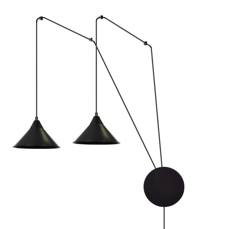 Suspension Abramo avec base et cache-ampoule en métal au design contemporain par Emibig Suspension Abramo avec base et cache-ampoule en métal au design contemporain par Emibig