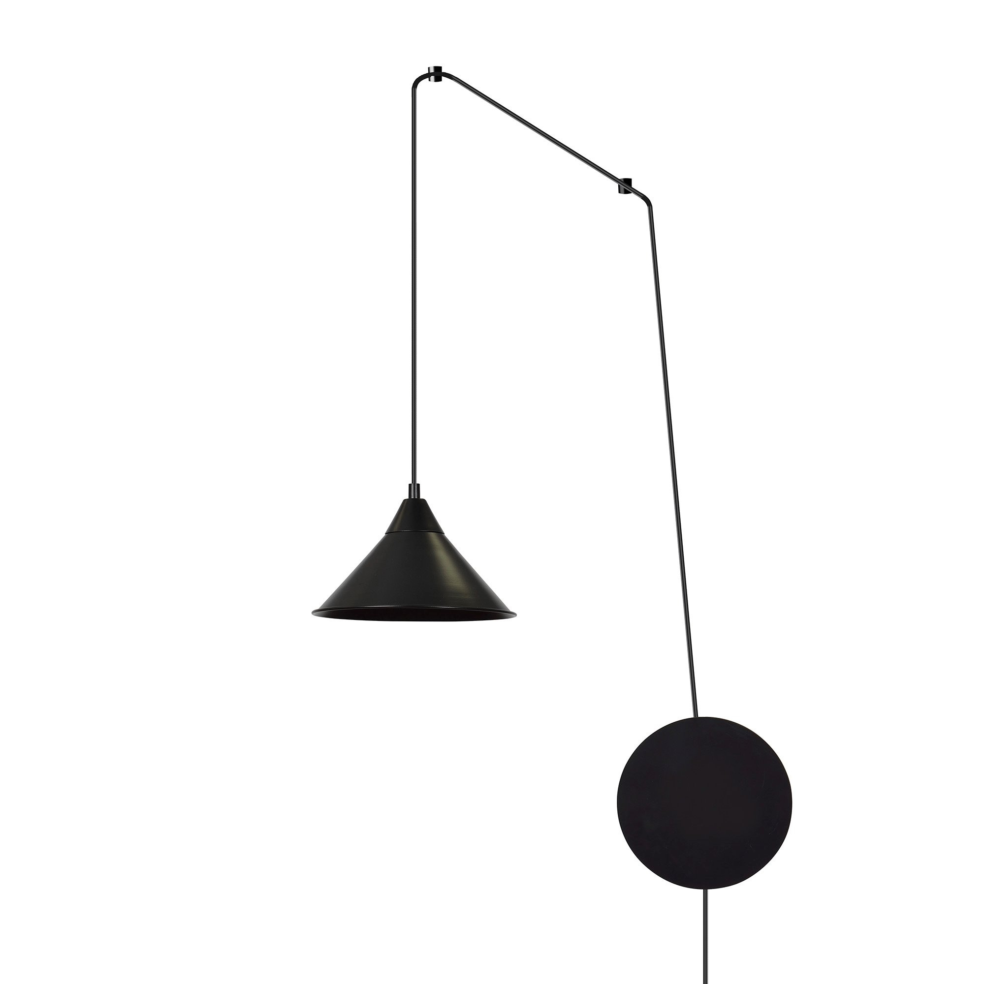 Suspension Abramo avec base et cache-ampoule en métal au design contemporain par Emibig Suspension Abramo avec base et cache-ampoule en métal au design contemporain par Emibig