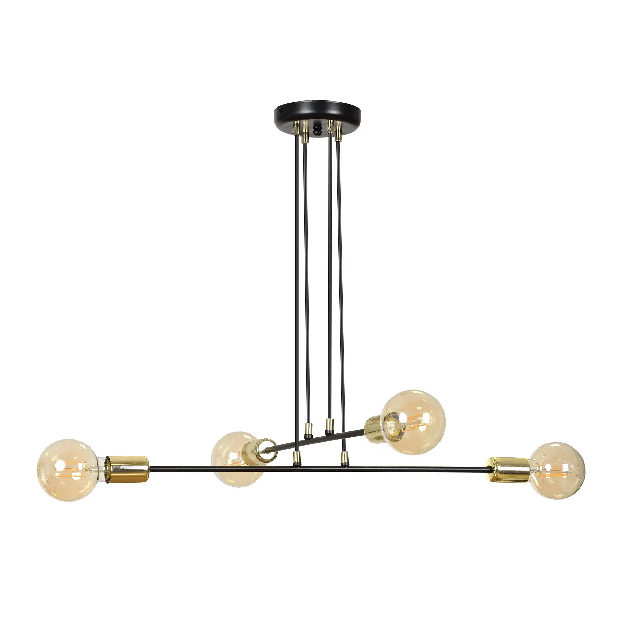Suspension Vesio base en métal et détail doré au design contemporain par Emibig