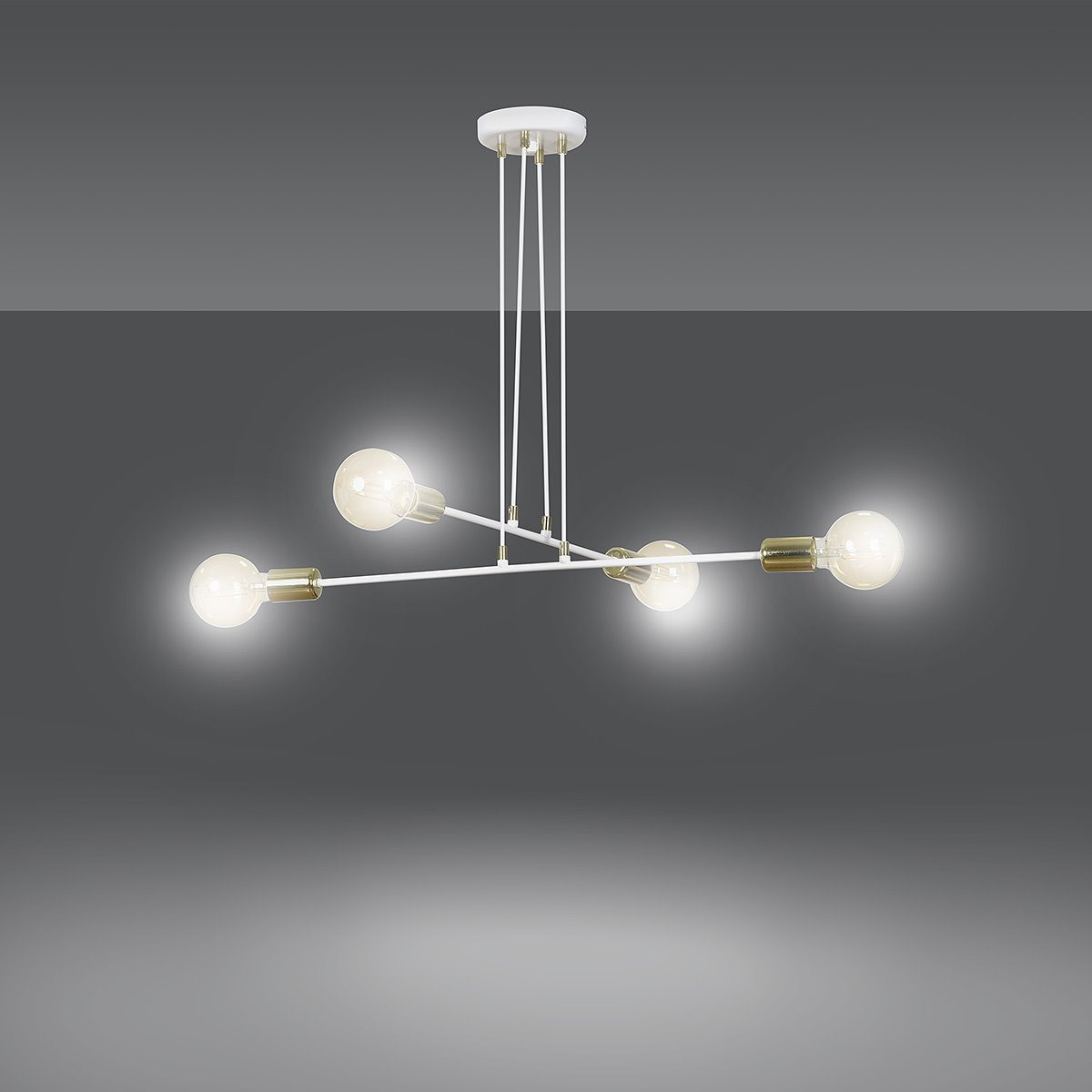 Suspension Vesio base en métal et détail doré au design contemporain par Emibig Suspension Vesio base en métal et détail doré au design contemporain par Emibig