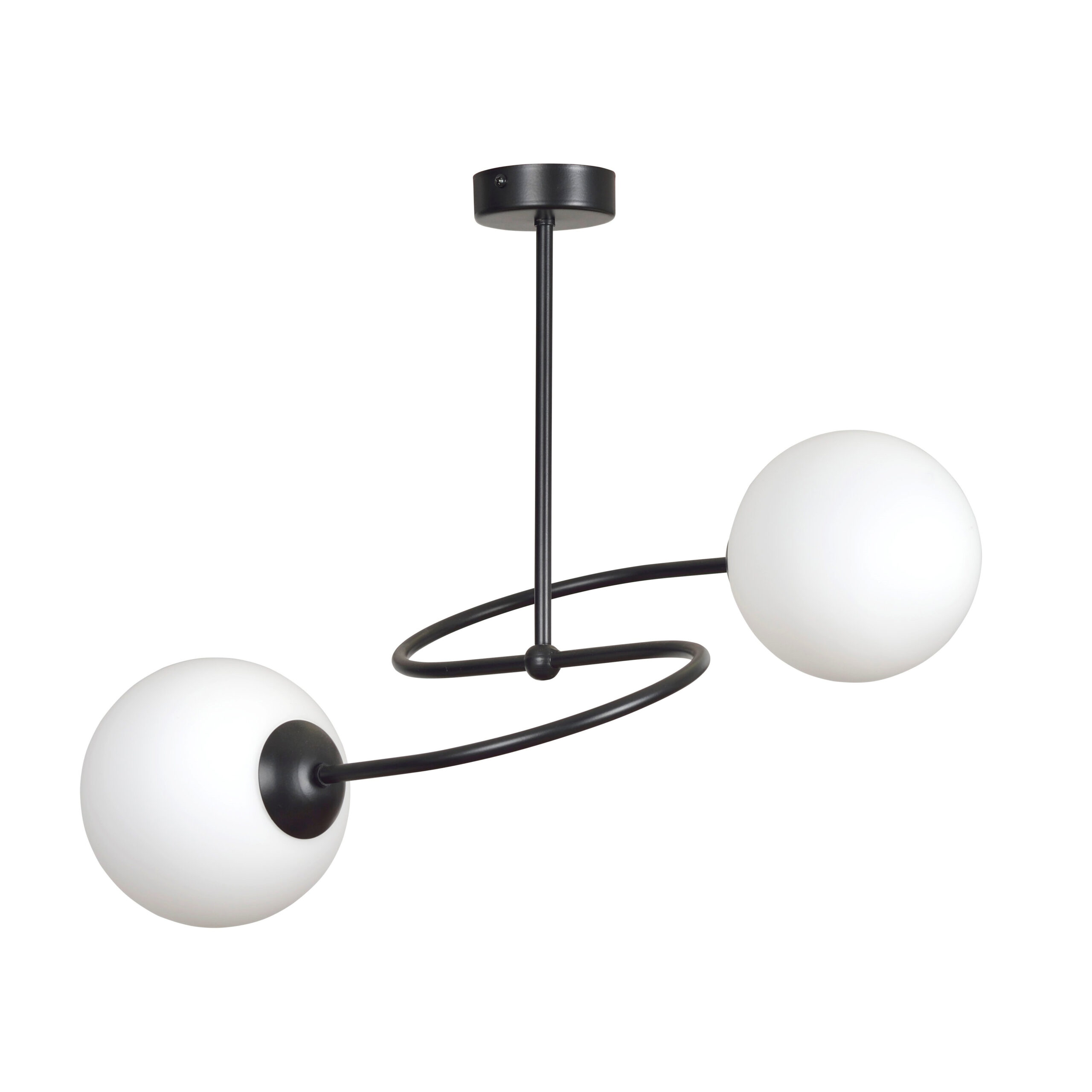 Plafonnier Selbi avec base en métal et bras en hélice au design contemporain par Emibig